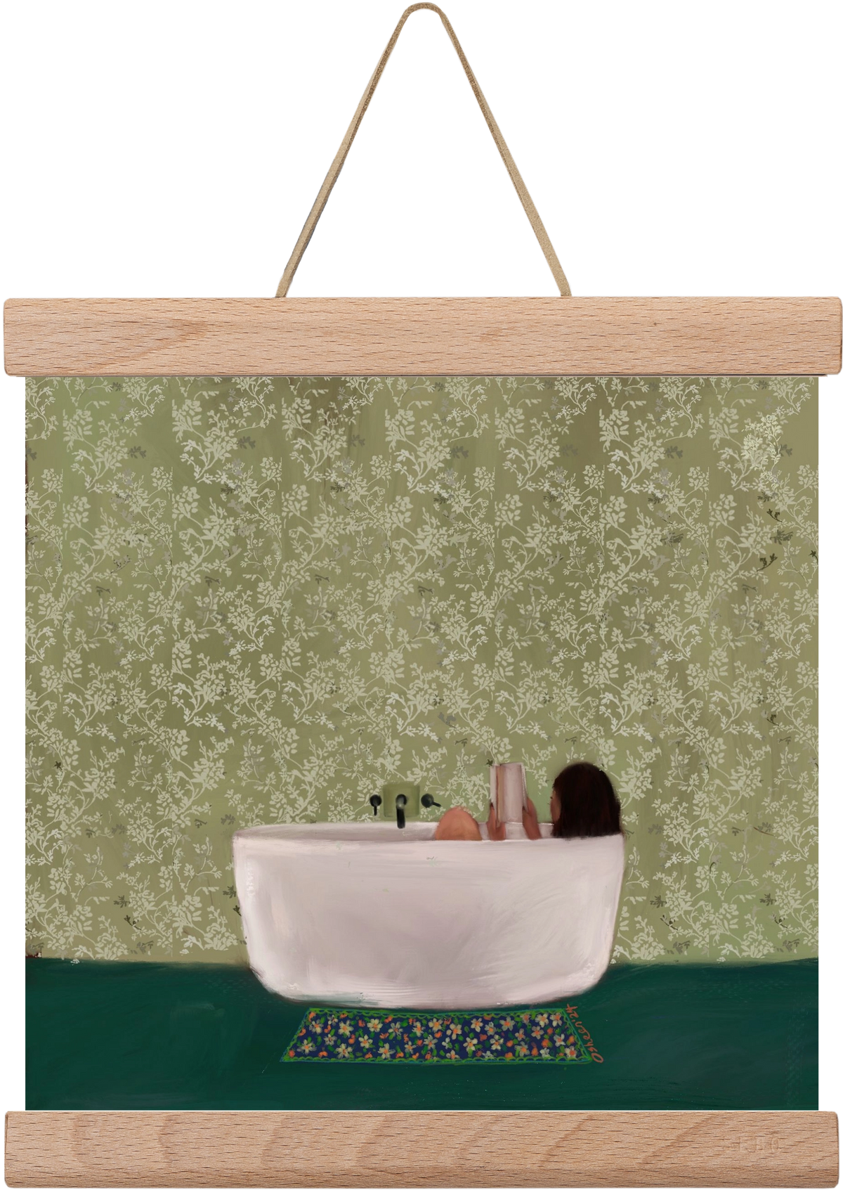 DEEP SOAK, 20x20 cm (20x20 cm), Tölgy akasztó