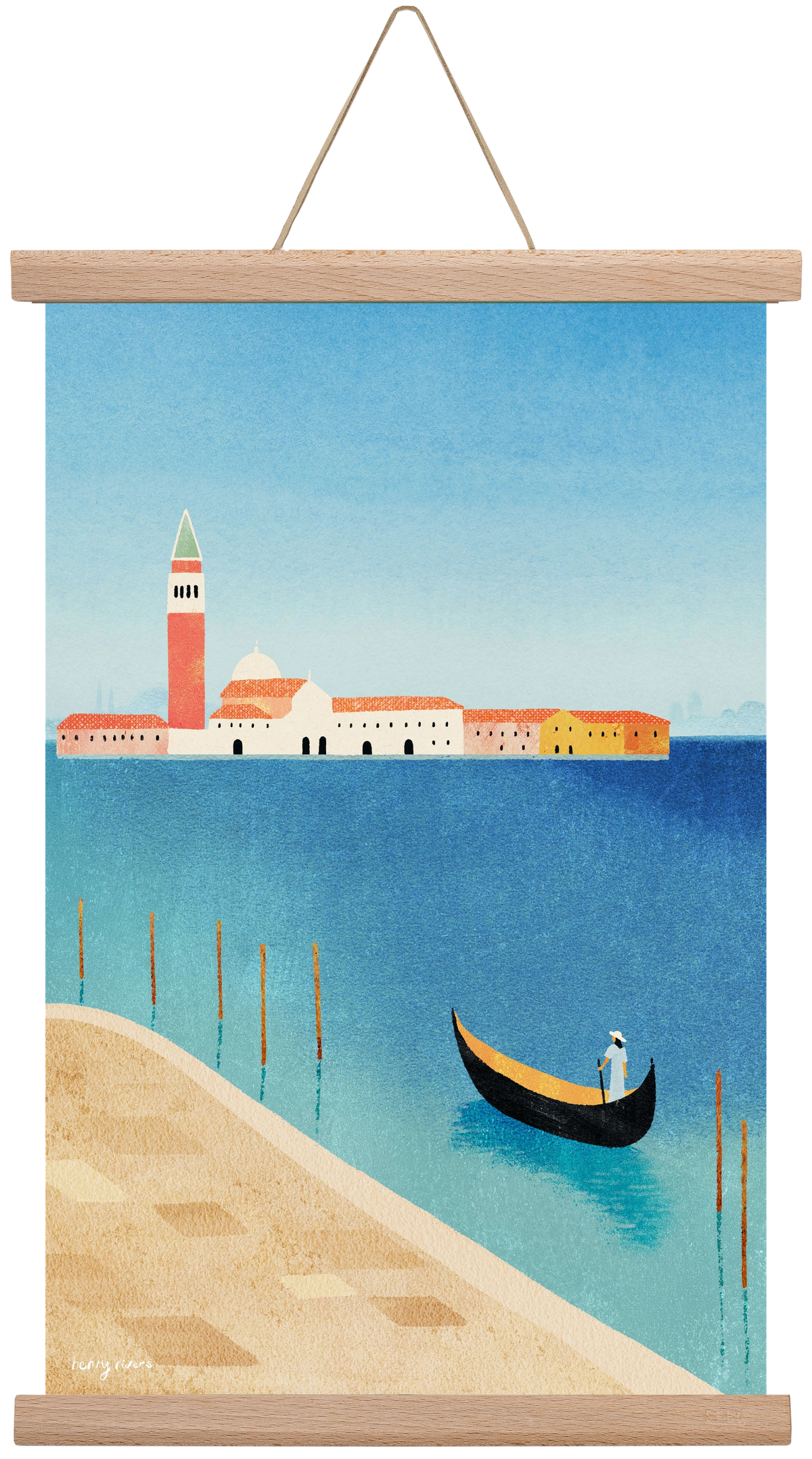 Alone in Venice, 30x45 cm (30x45 cm), Tölgy akasztó