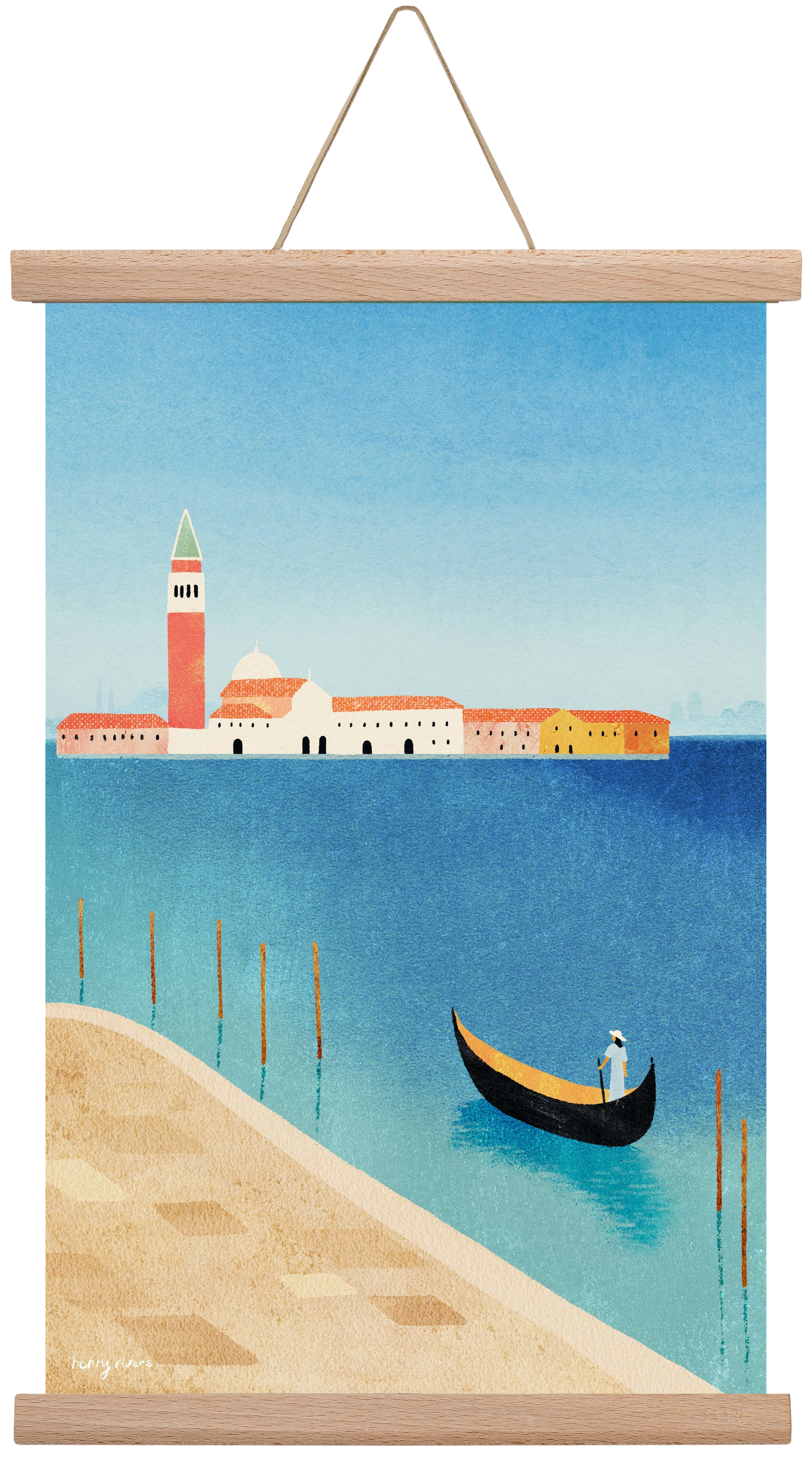 Alone in Venice, 30x45 cm (30x45 cm), Tölgy akasztó