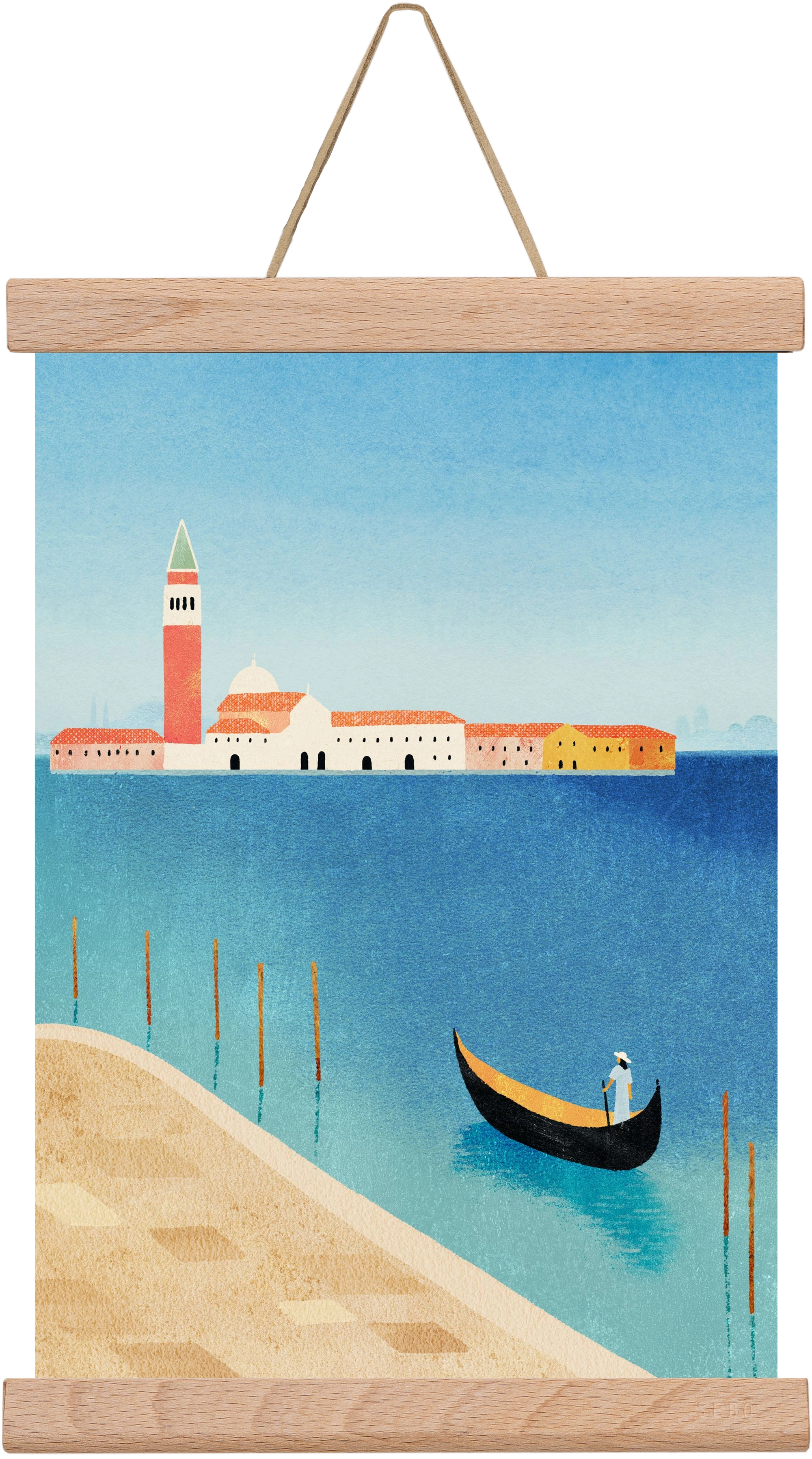 Alone in Venice, 20x30 cm (20x30 cm), Tölgy akasztó