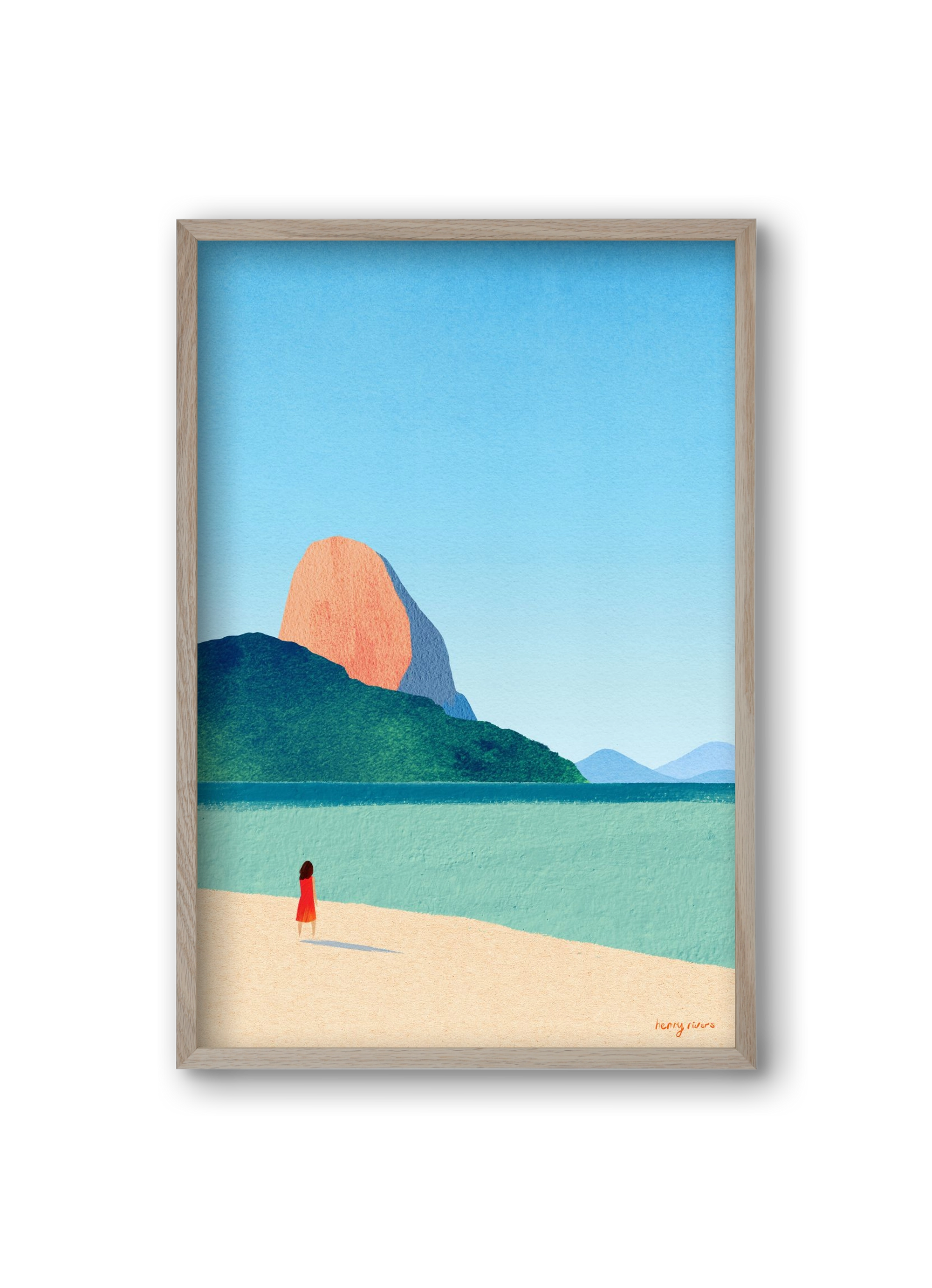 Dreaming of summer, 20x30 cm (20x30 cm), Tölgy keret