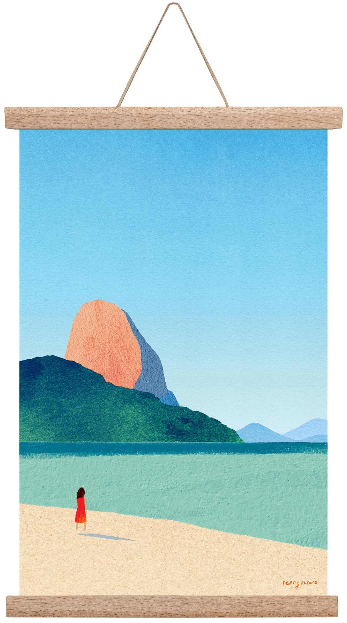 Dreaming of summer, 30x45 cm (30x45 cm), Tölgy akasztó