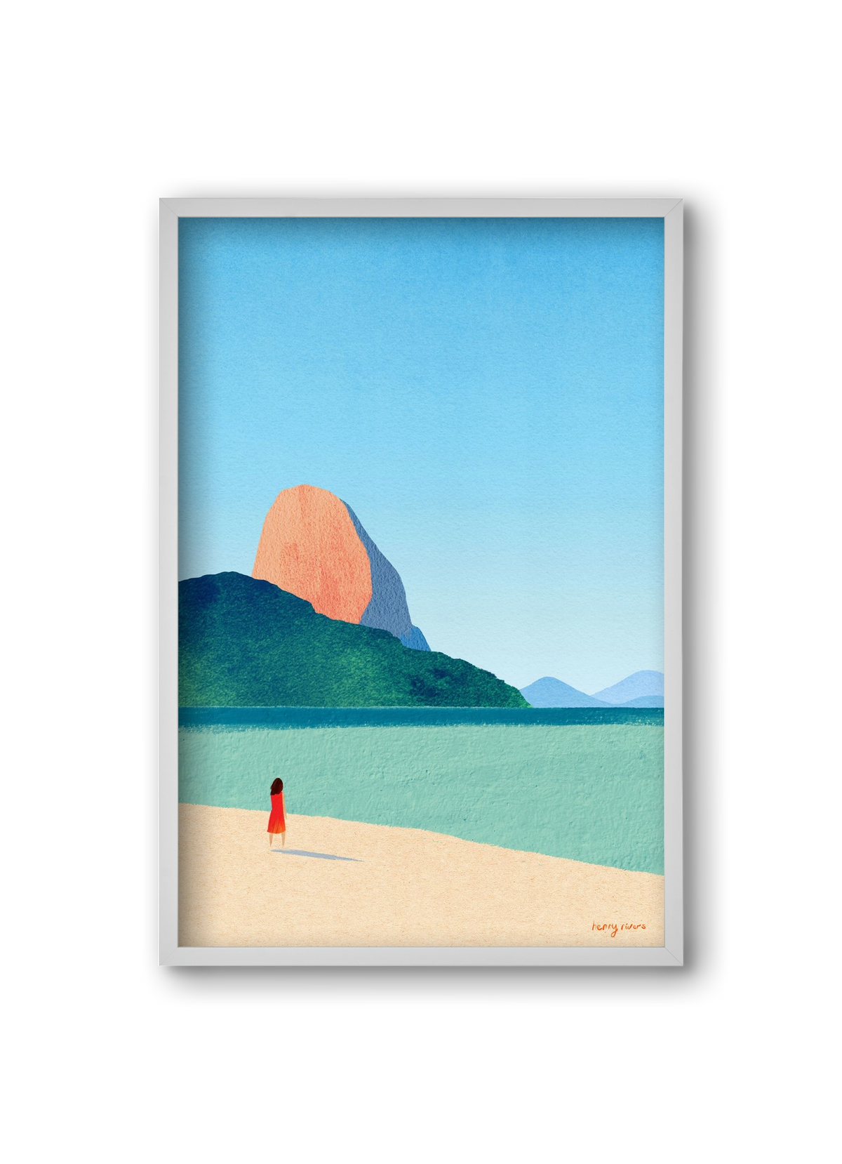 Dreaming of summer, 20x30 cm (20x30 cm), Fehér keret