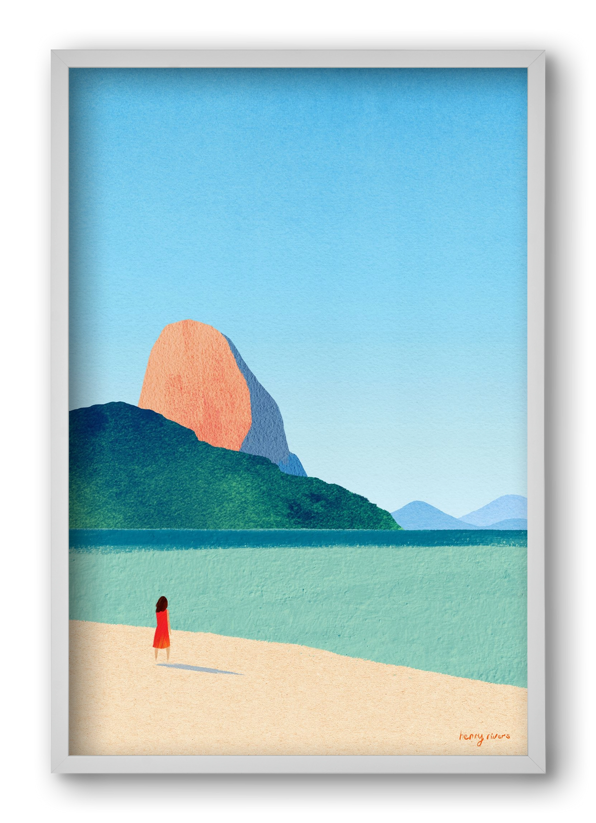 Dreaming of summer, 40x60 cm (40x60 cm), Fehér keret