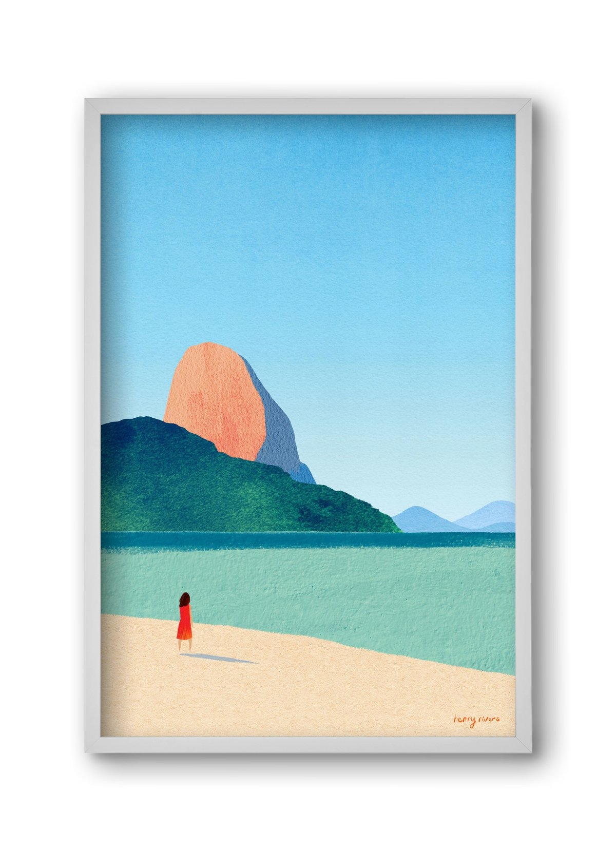 Dreaming of summer, 30x45 cm (30x45 cm), Fehér keret