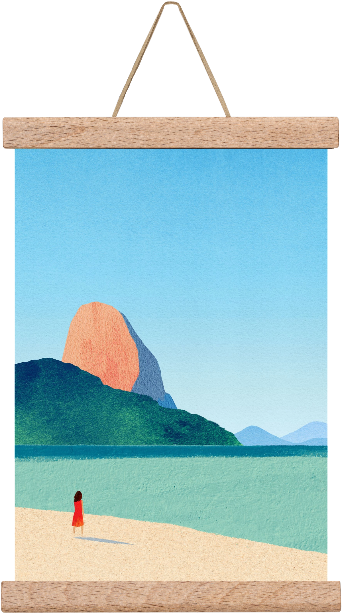 Dreaming of summer, 20x30 cm (20x30 cm), Tölgy akasztó