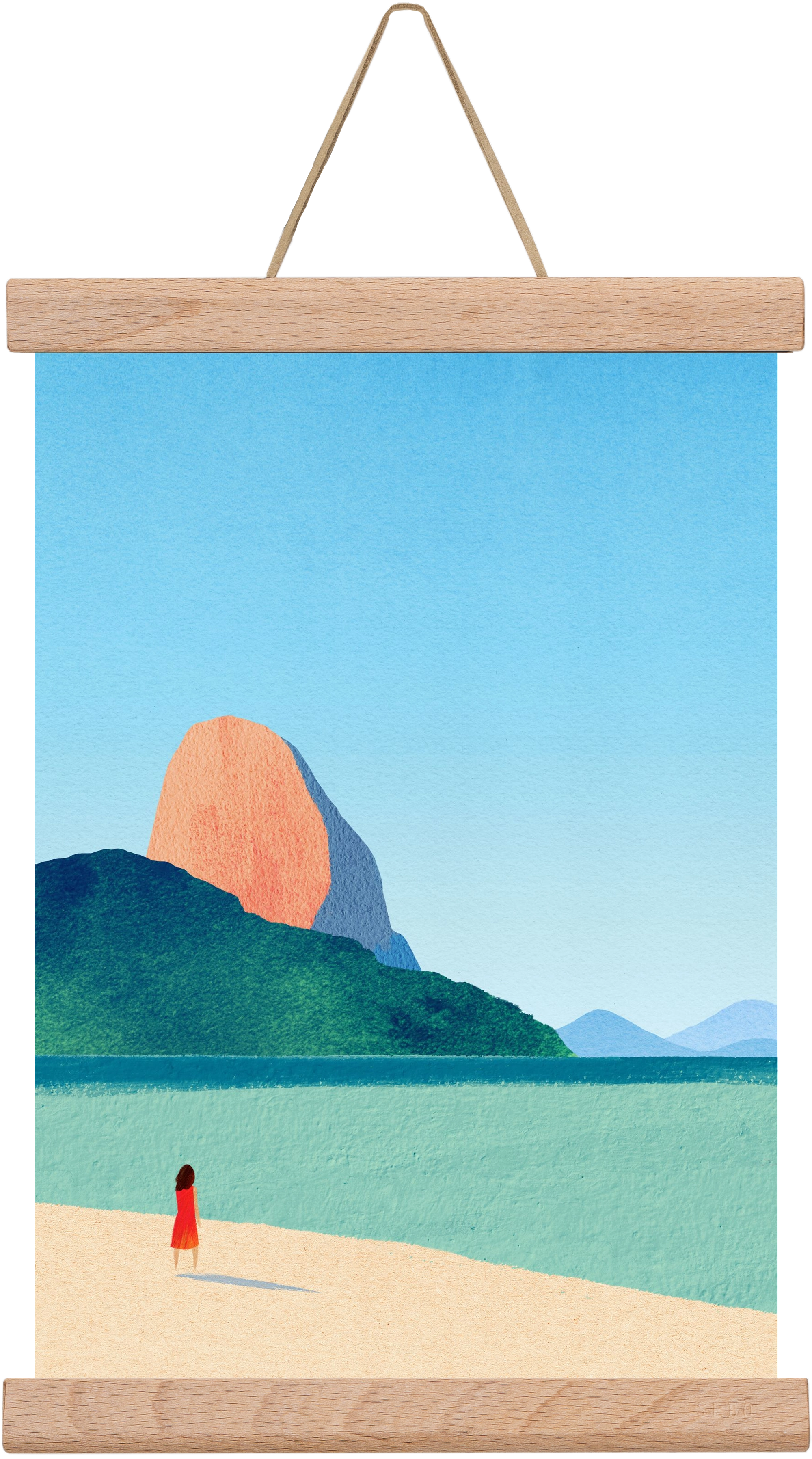 Dreaming of summer, 20x30 cm (20x30 cm), Tölgy akasztó