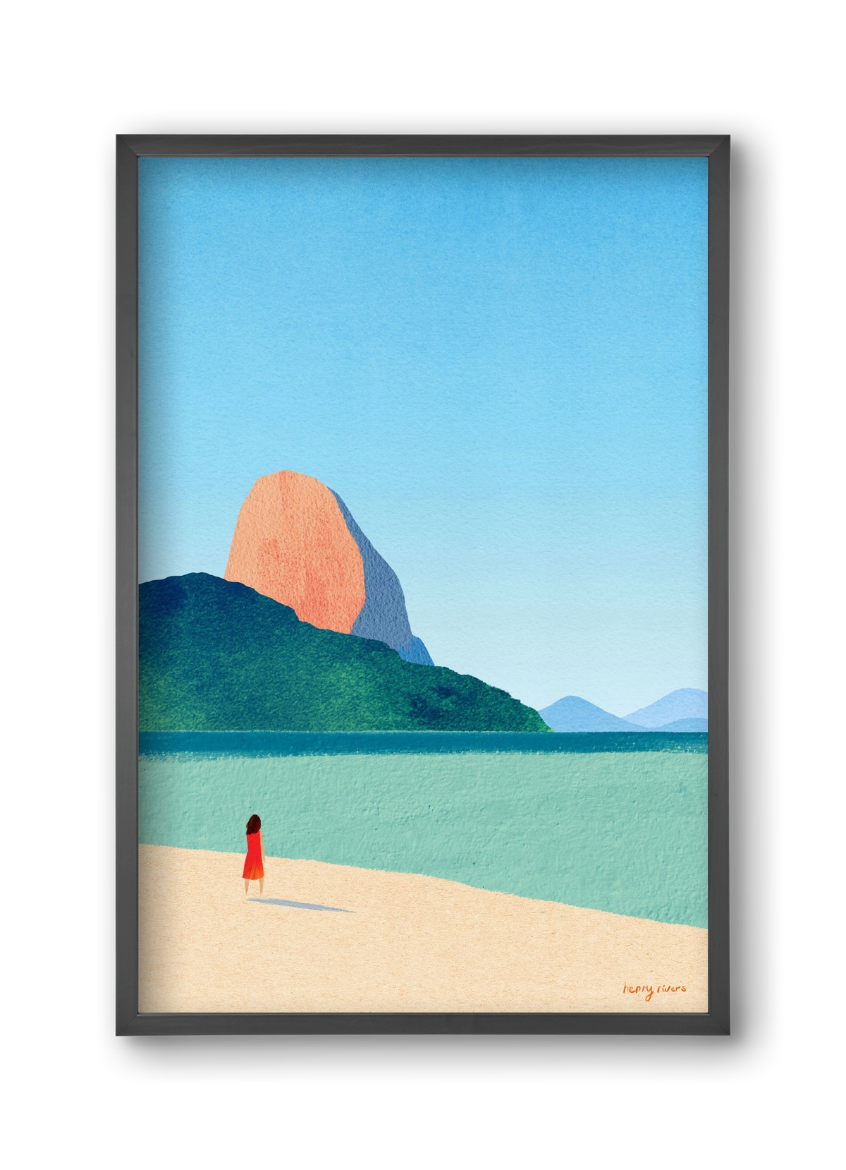 Dreaming of summer, 30x45 cm (30x45 cm), Fekete keret