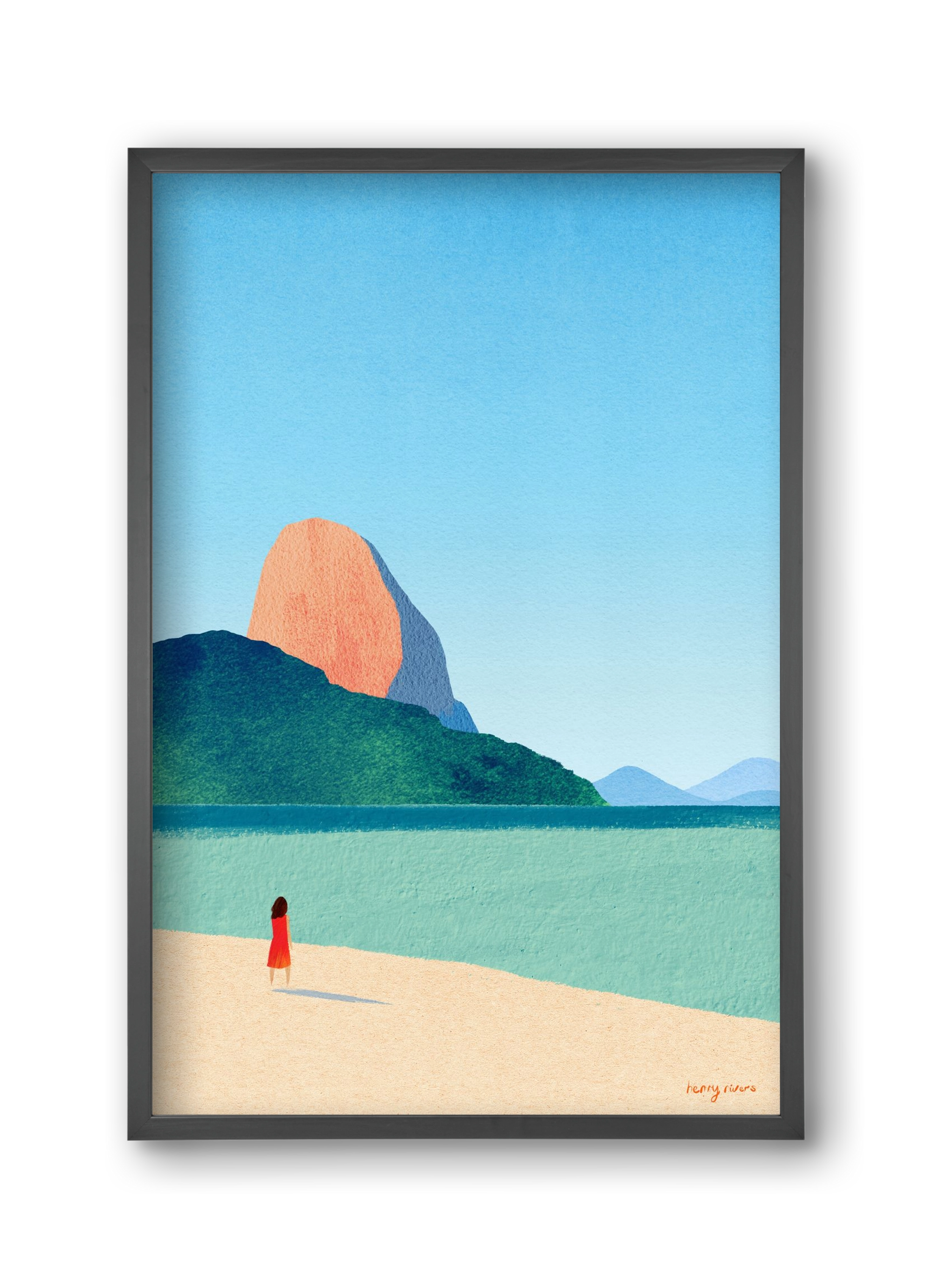 Dreaming of summer, 30x45 cm (30x45 cm), Fekete keret