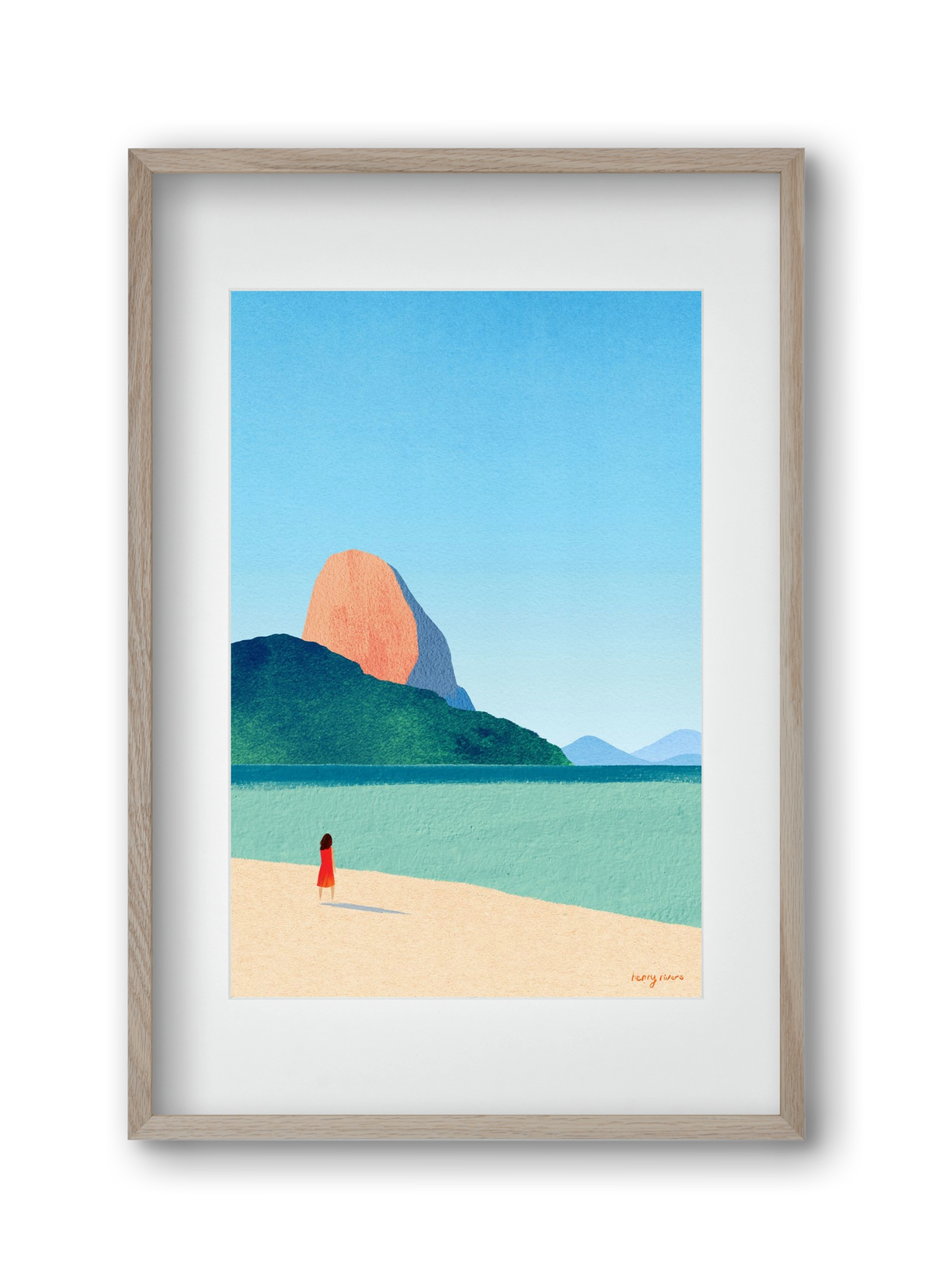 Dreaming of summer, 30x45 cm (20x30 cm), Tölgy keret, paszpartuval