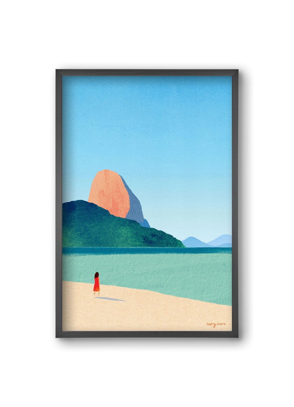 Dreaming of summer, 20x30 cm (20x30 cm), Fekete keret