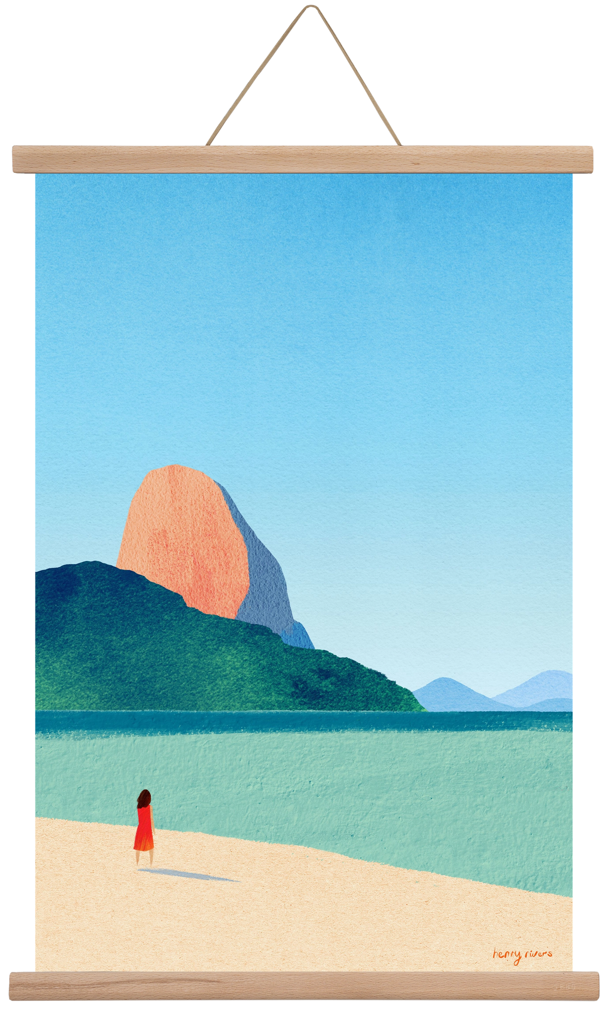 Dreaming of summer, 40x60 cm (40x60 cm), Tölgy akasztó