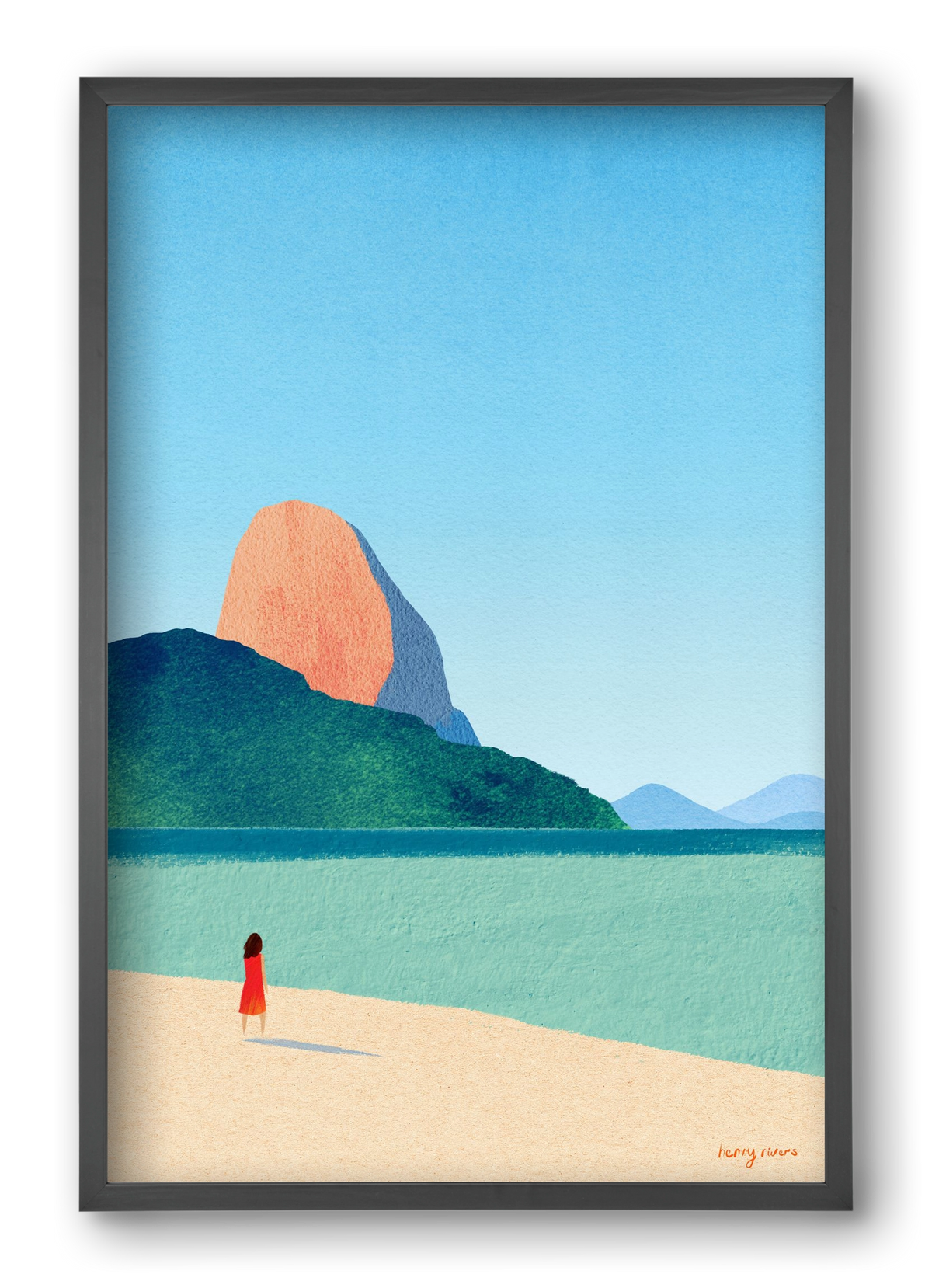 Dreaming of summer, 40x60 cm (40x60 cm), Fekete keret