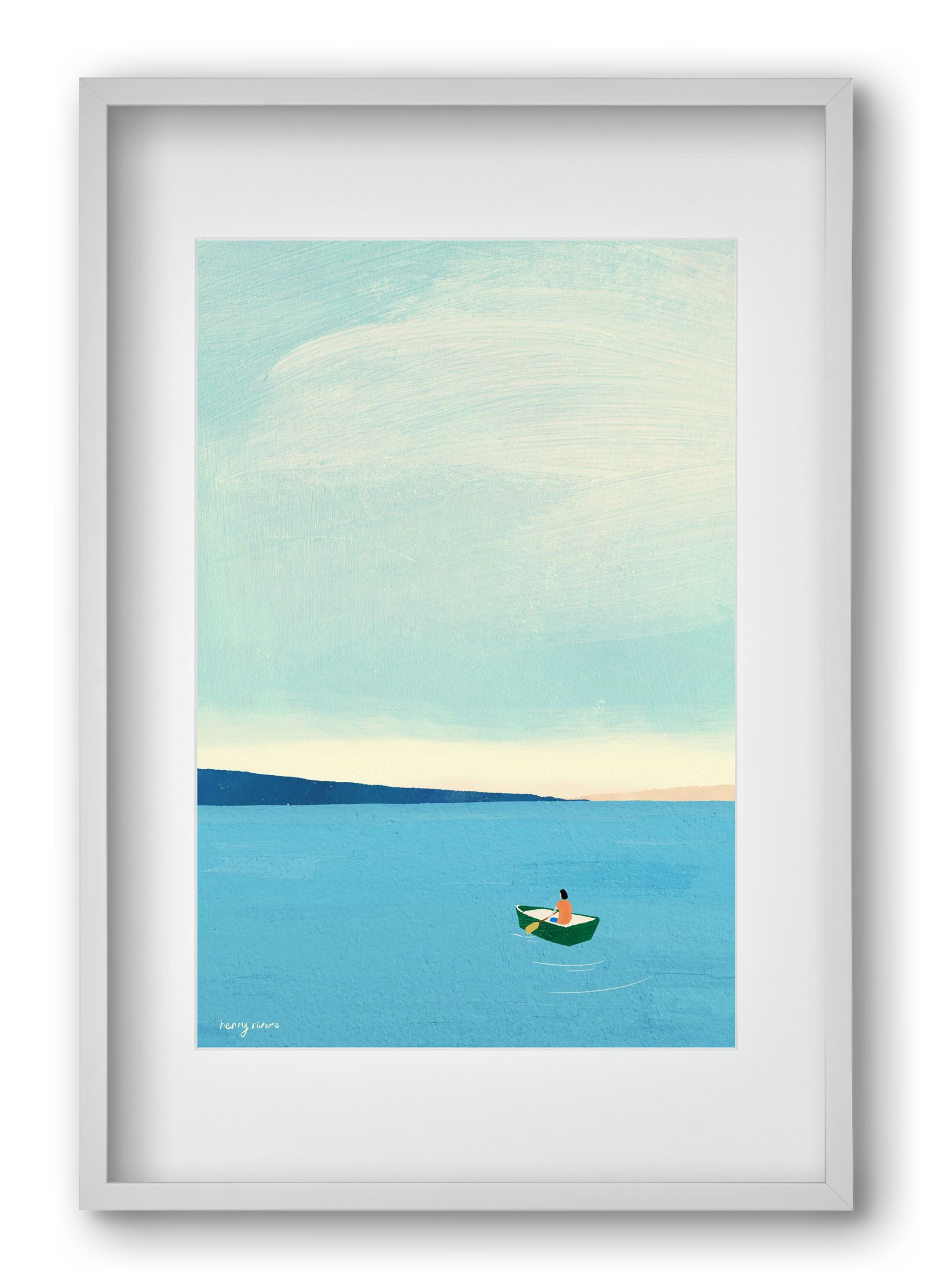 Drifting, 40x60 cm (30x45 cm), Fehér keret, paszpartuval