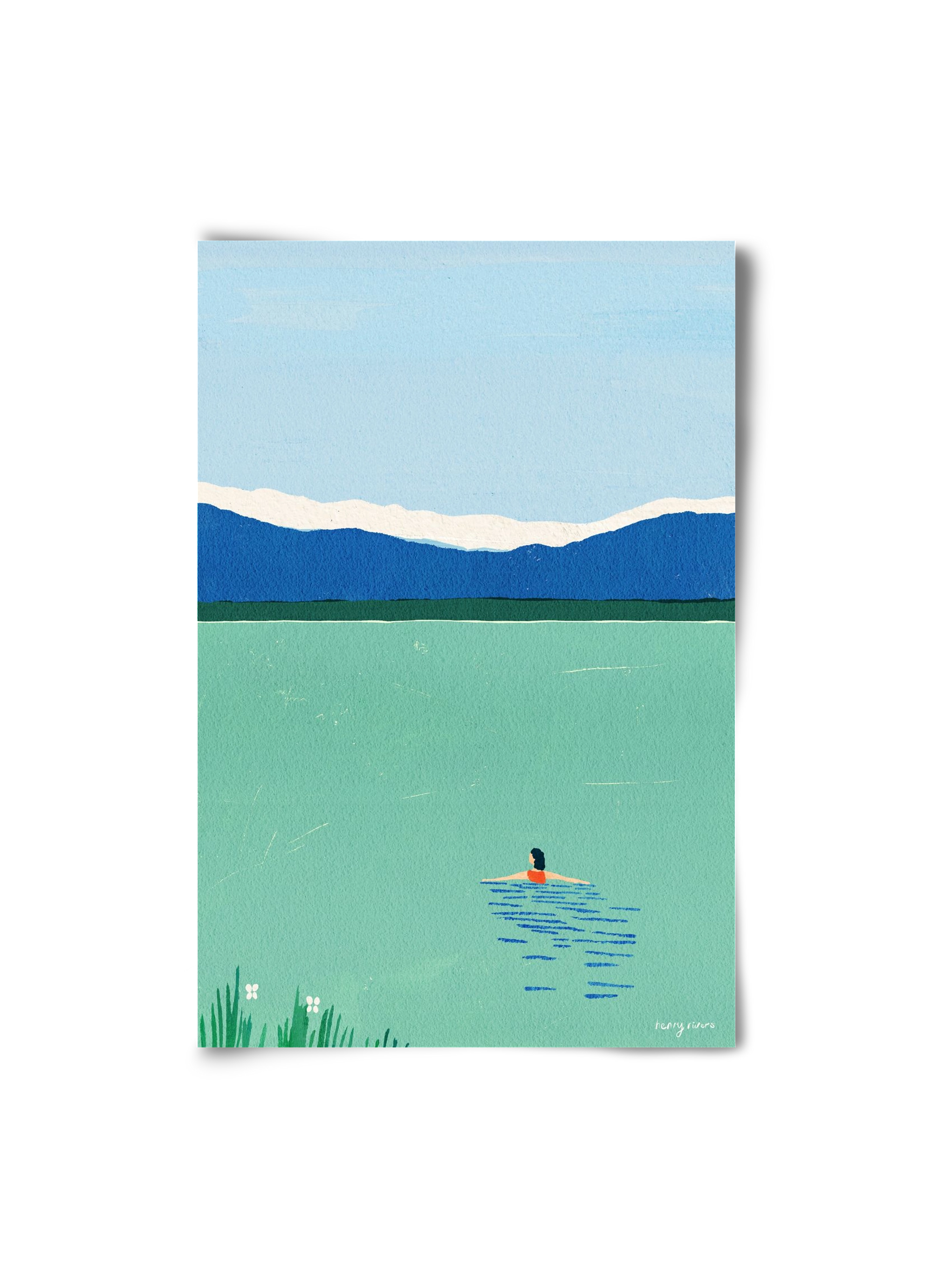 Morning dip, 20x30 cm, Keret nélkül