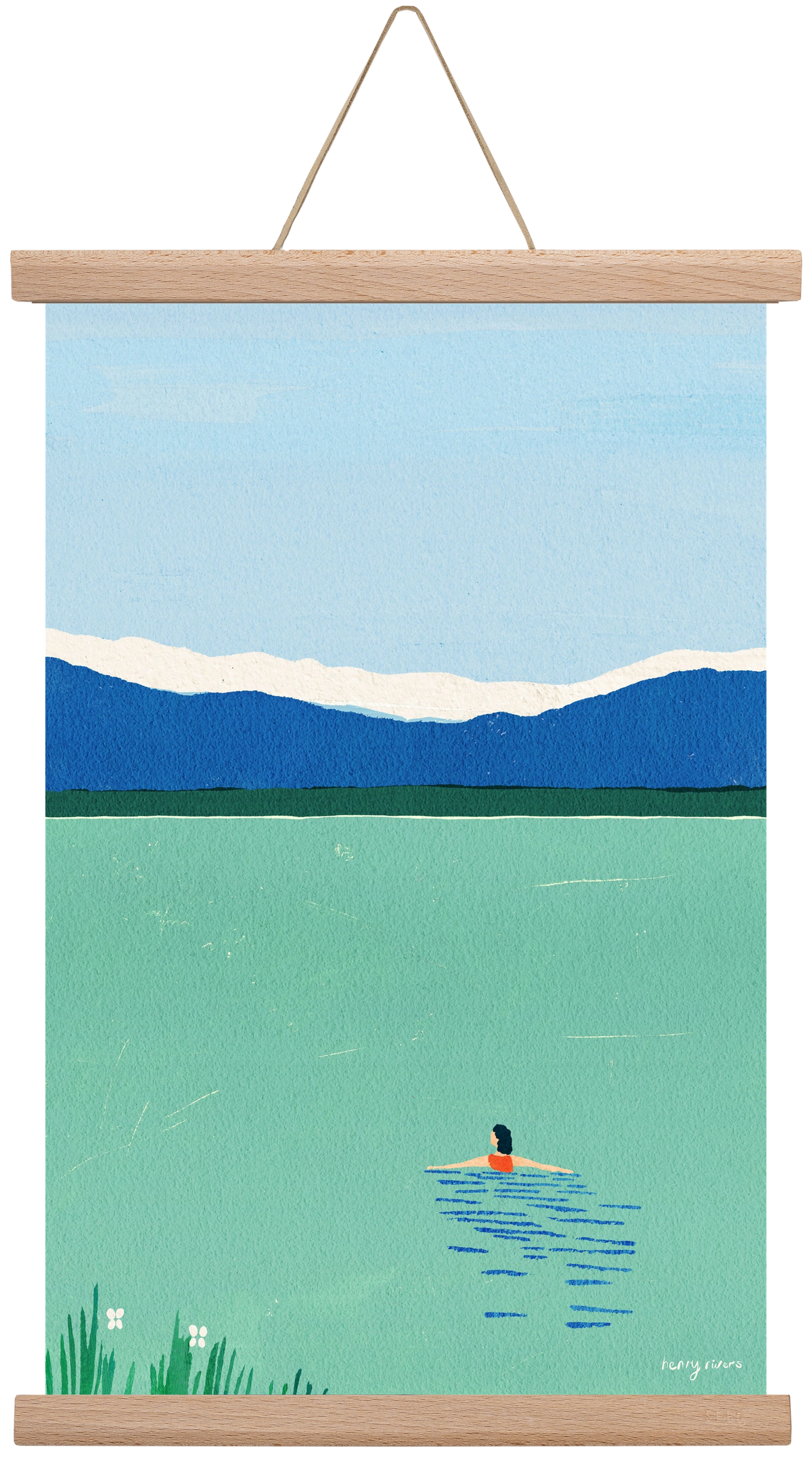 Morning dip, 30x45 cm (30x45 cm), Tölgy akasztó