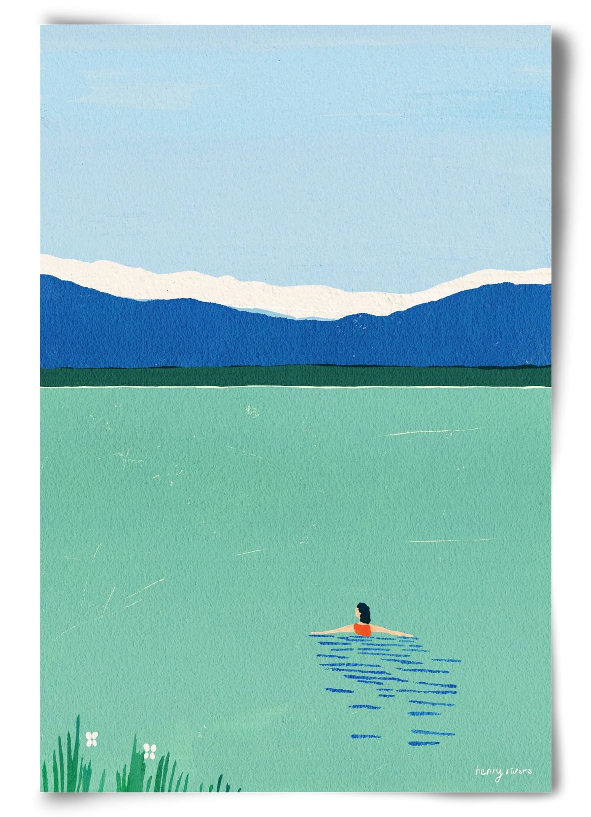 Morning dip, 60x90 cm, Keret nélkül