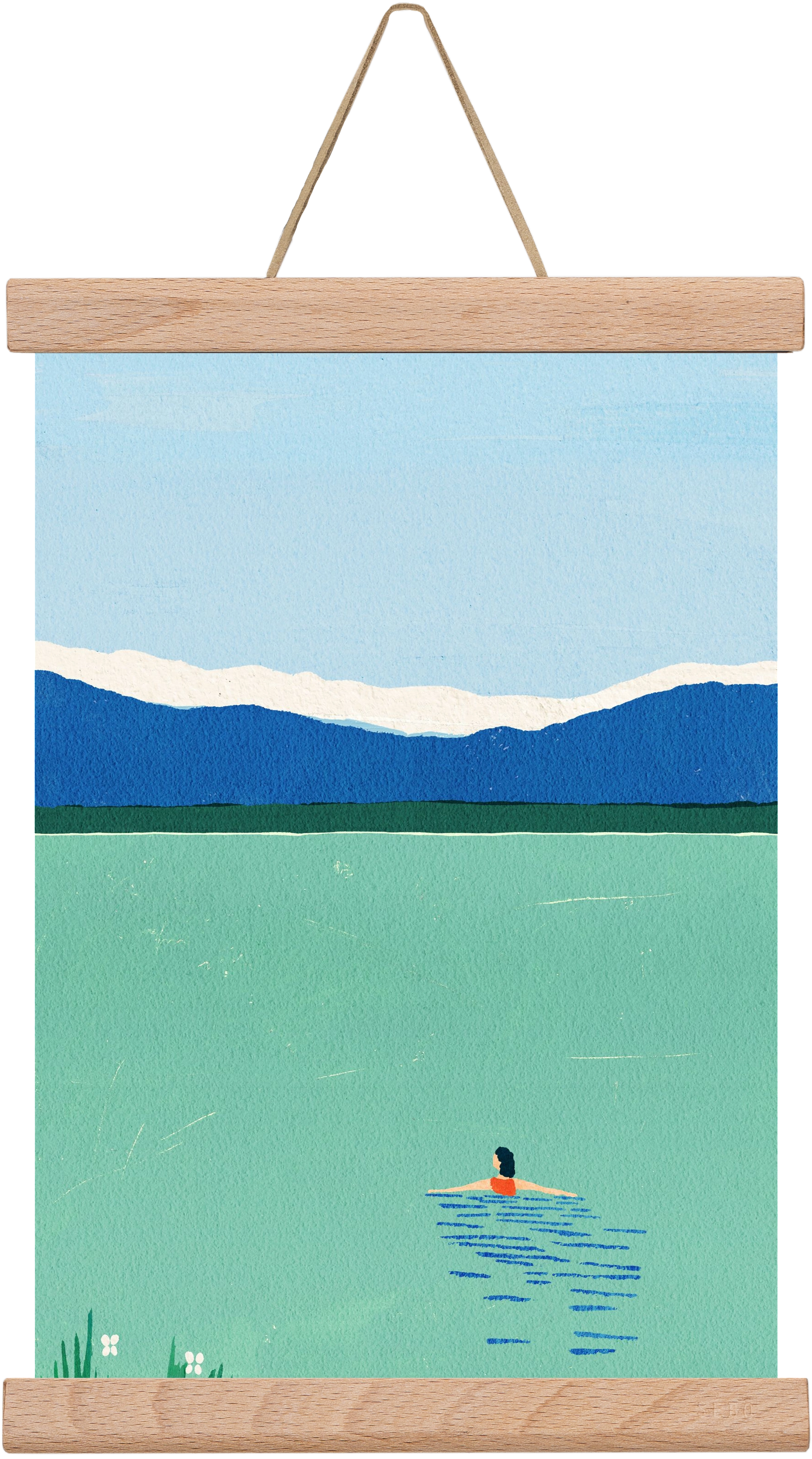 Morning dip, 20x30 cm (20x30 cm), Tölgy akasztó