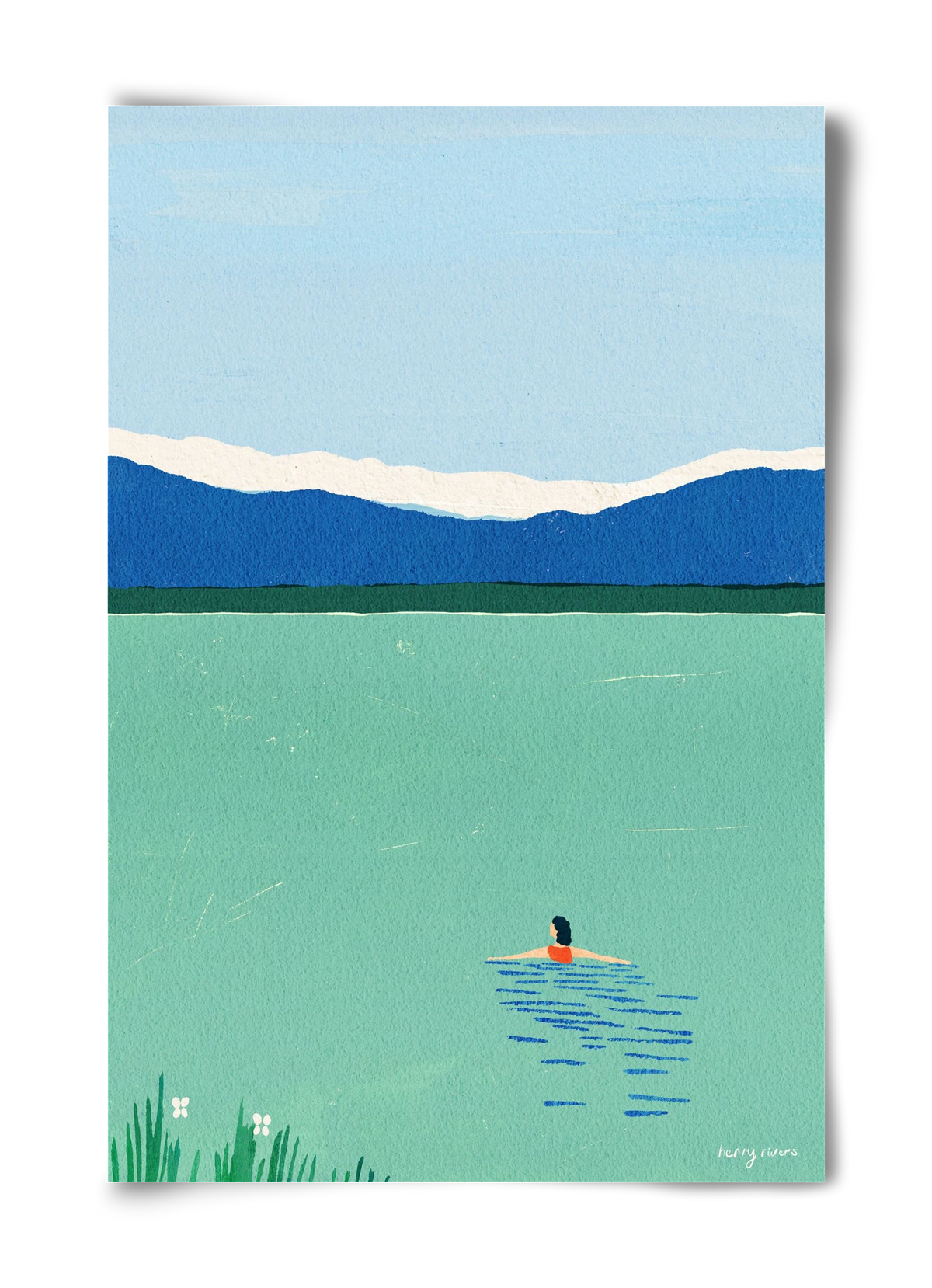 Morning dip, 40x60 cm, Keret nélkül