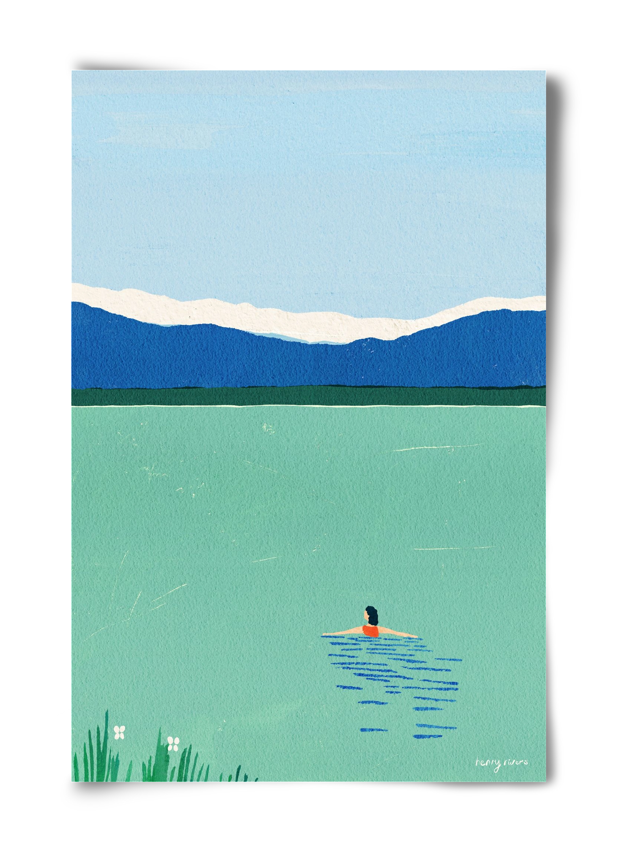 Morning dip, 40x60 cm, Keret nélkül