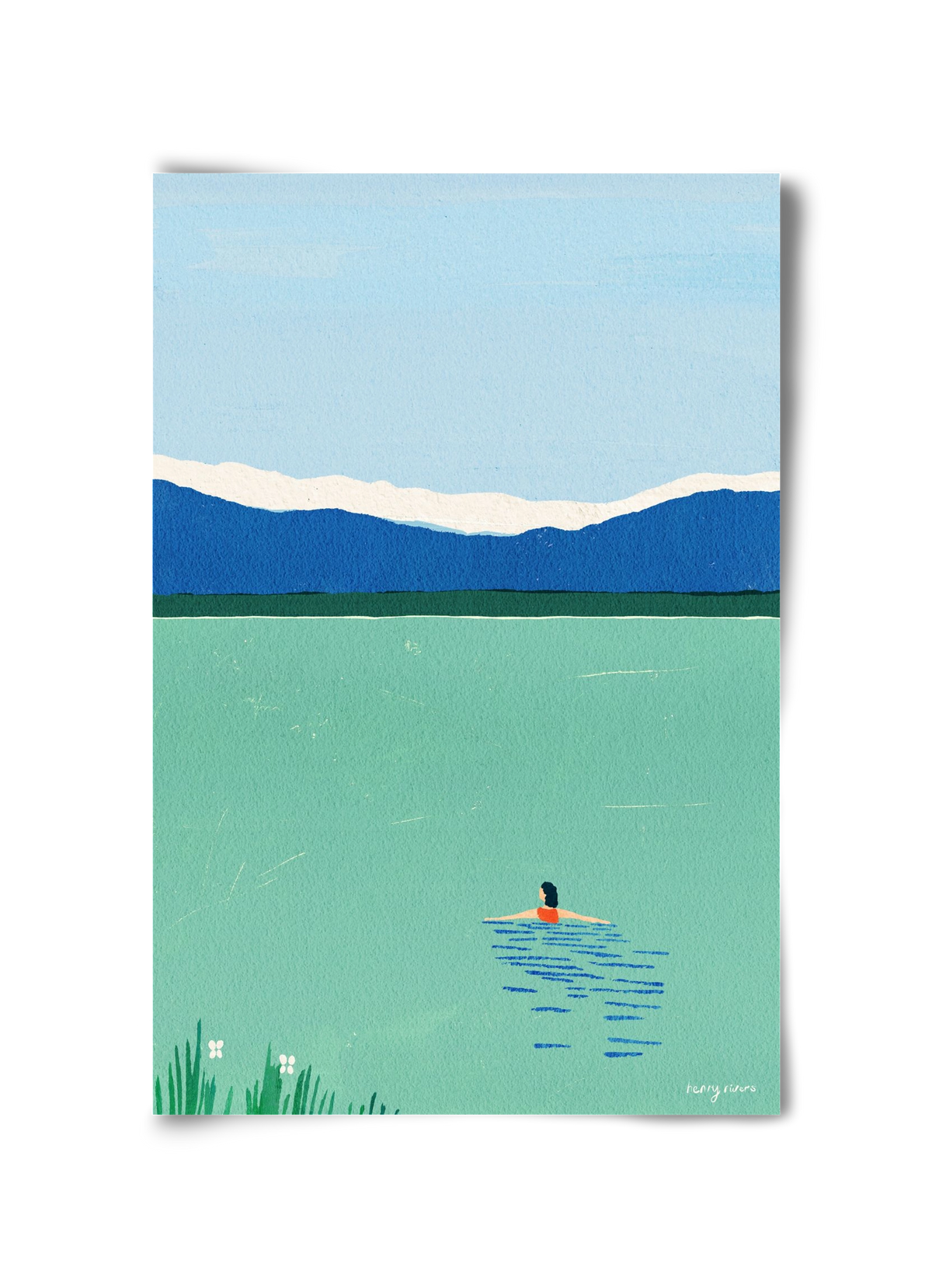 Morning dip, 30x45 cm, Keret nélkül