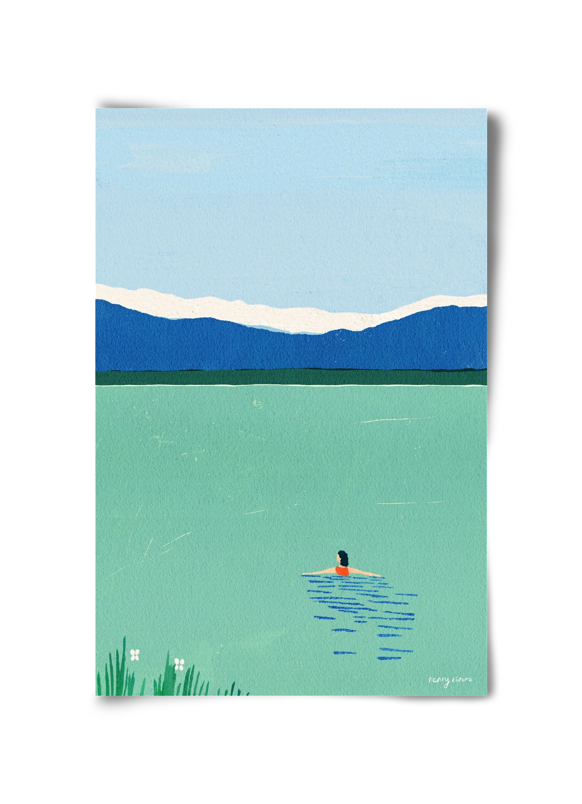 Morning dip, 30x45 cm, Keret nélkül