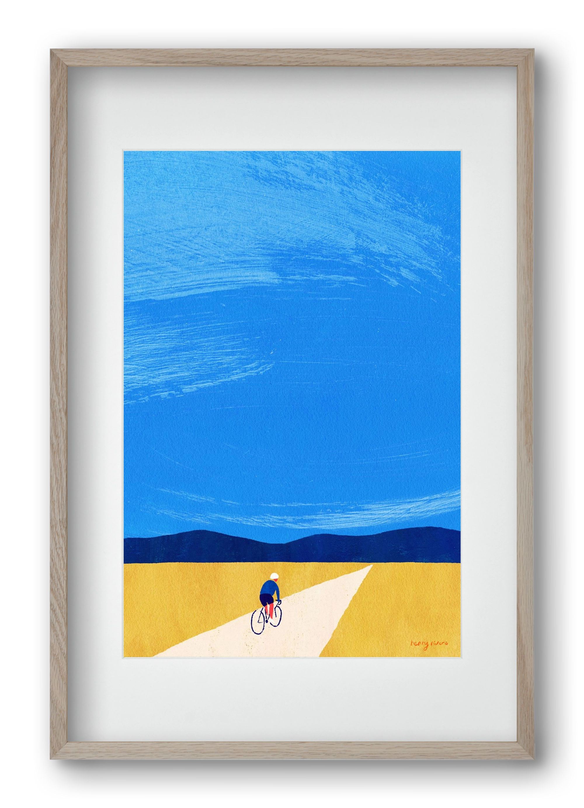 Open road, 40x60 cm (30x45 cm), Tölgy keret, paszpartuval