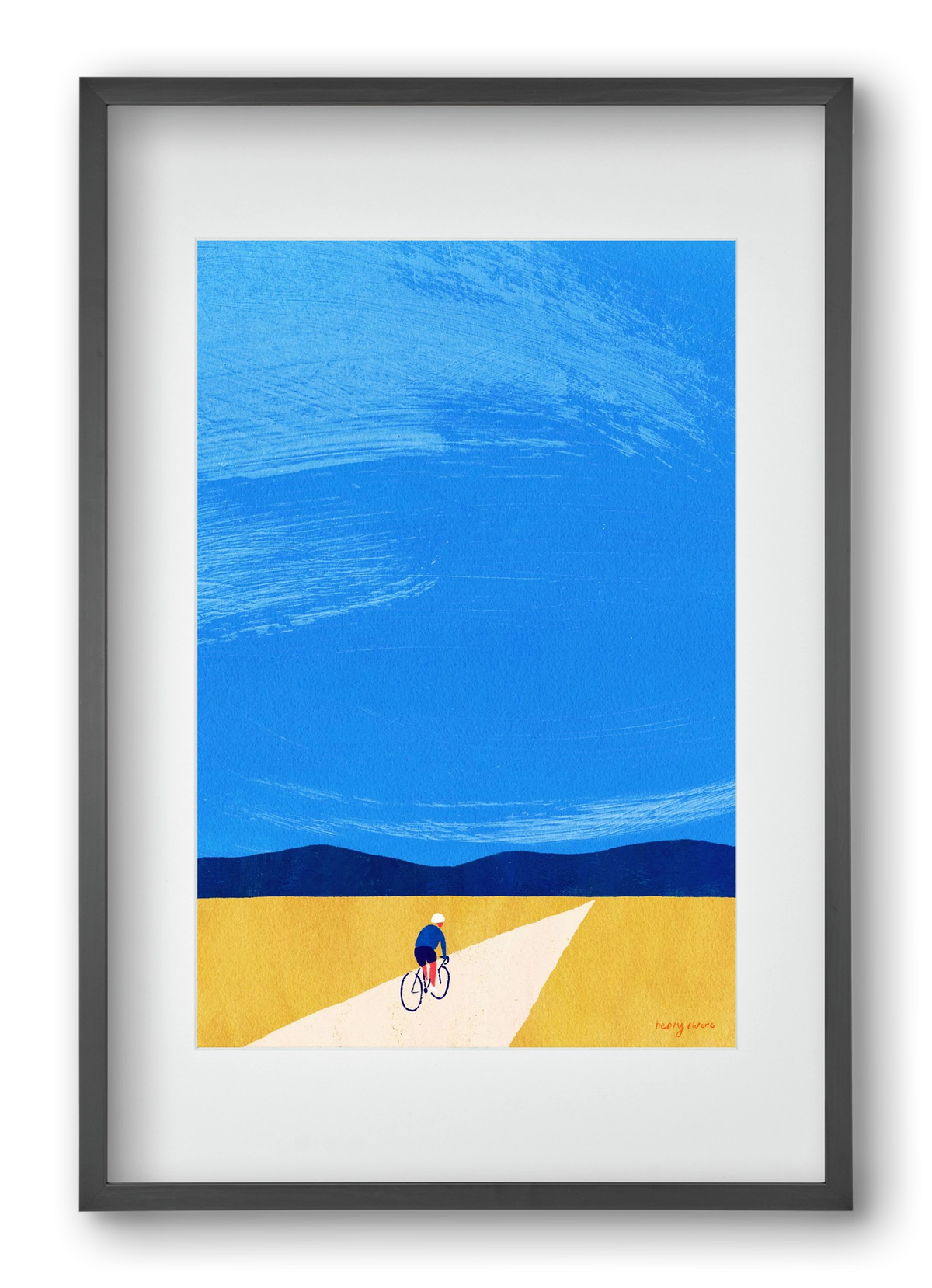 Open road, 40x60 cm (30x45 cm), Fekete keret, paszpartuval