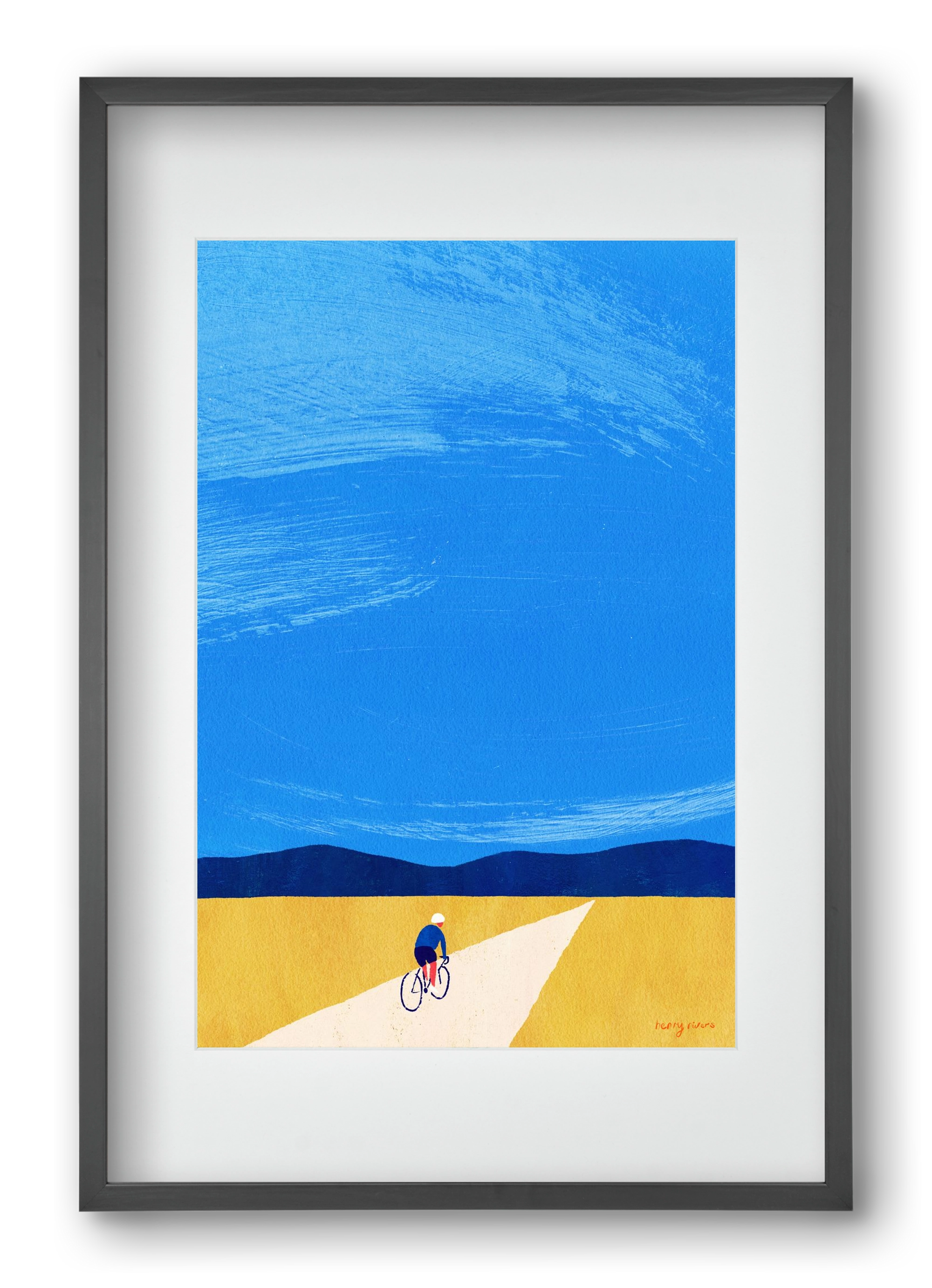 Open road, 40x60 cm (30x45 cm), Fekete keret, paszpartuval