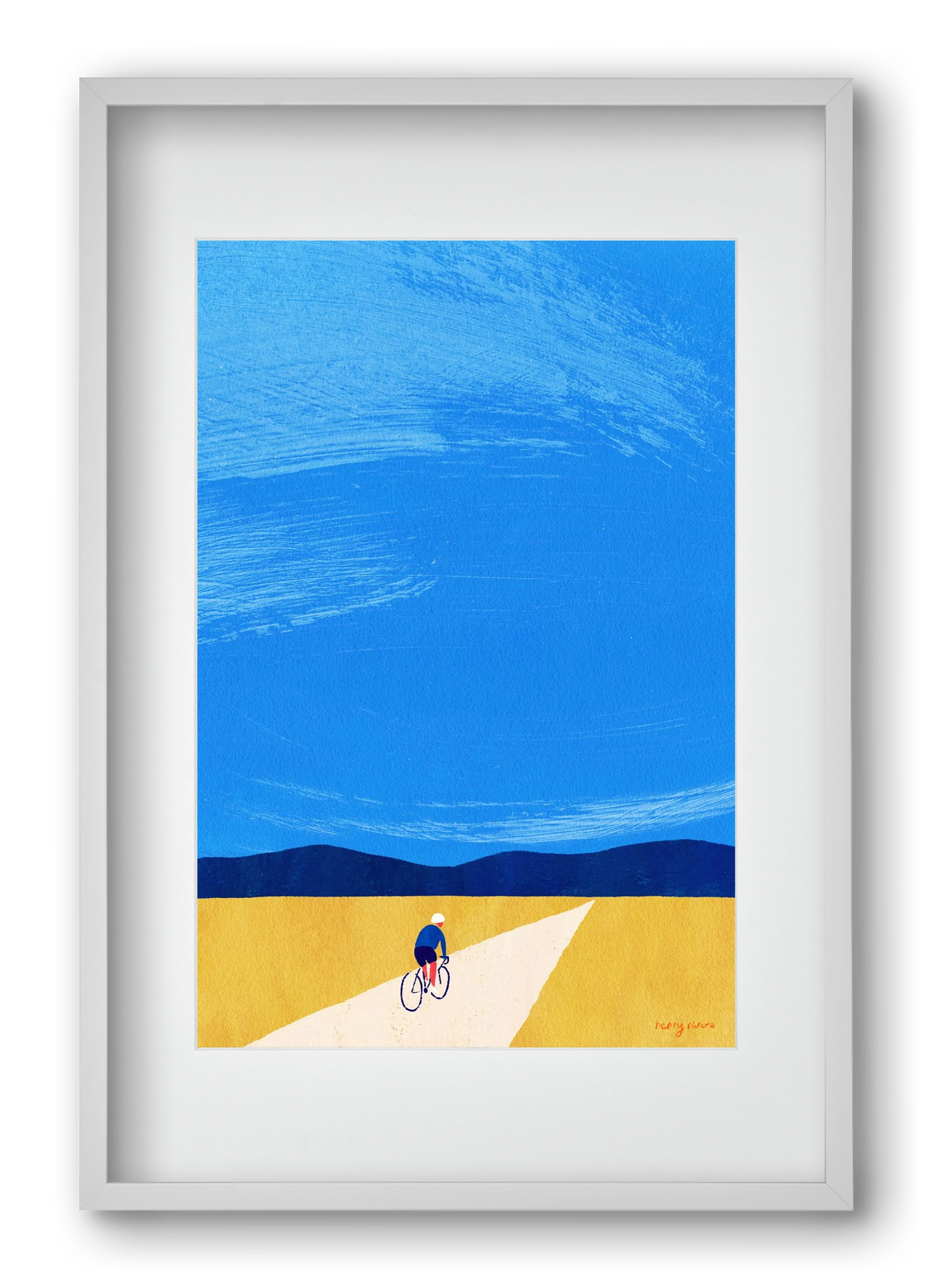 Open road, 40x60 cm (30x45 cm), Fehér keret, paszpartuval