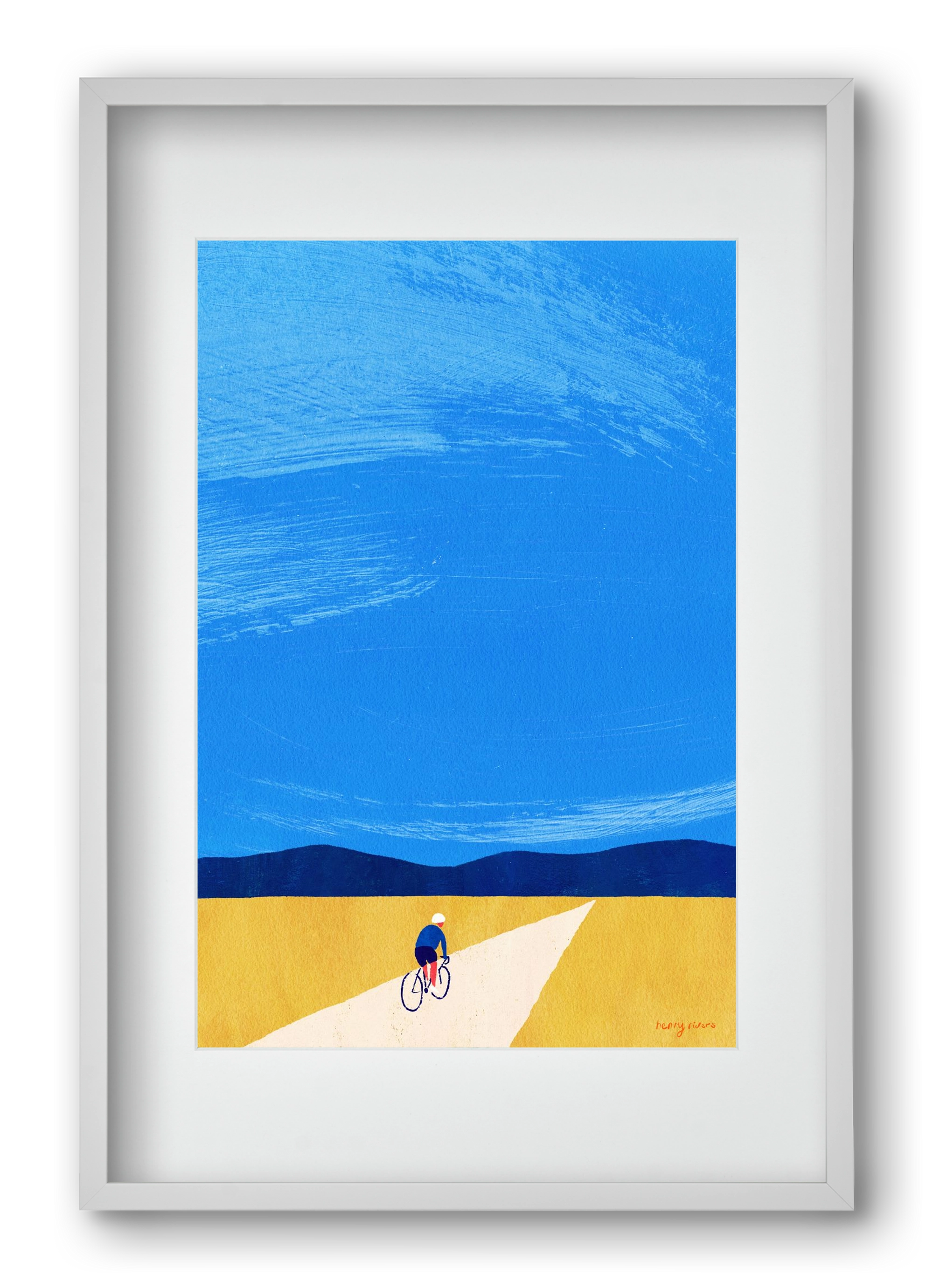 Open road, 40x60 cm (30x45 cm), Fehér keret, paszpartuval