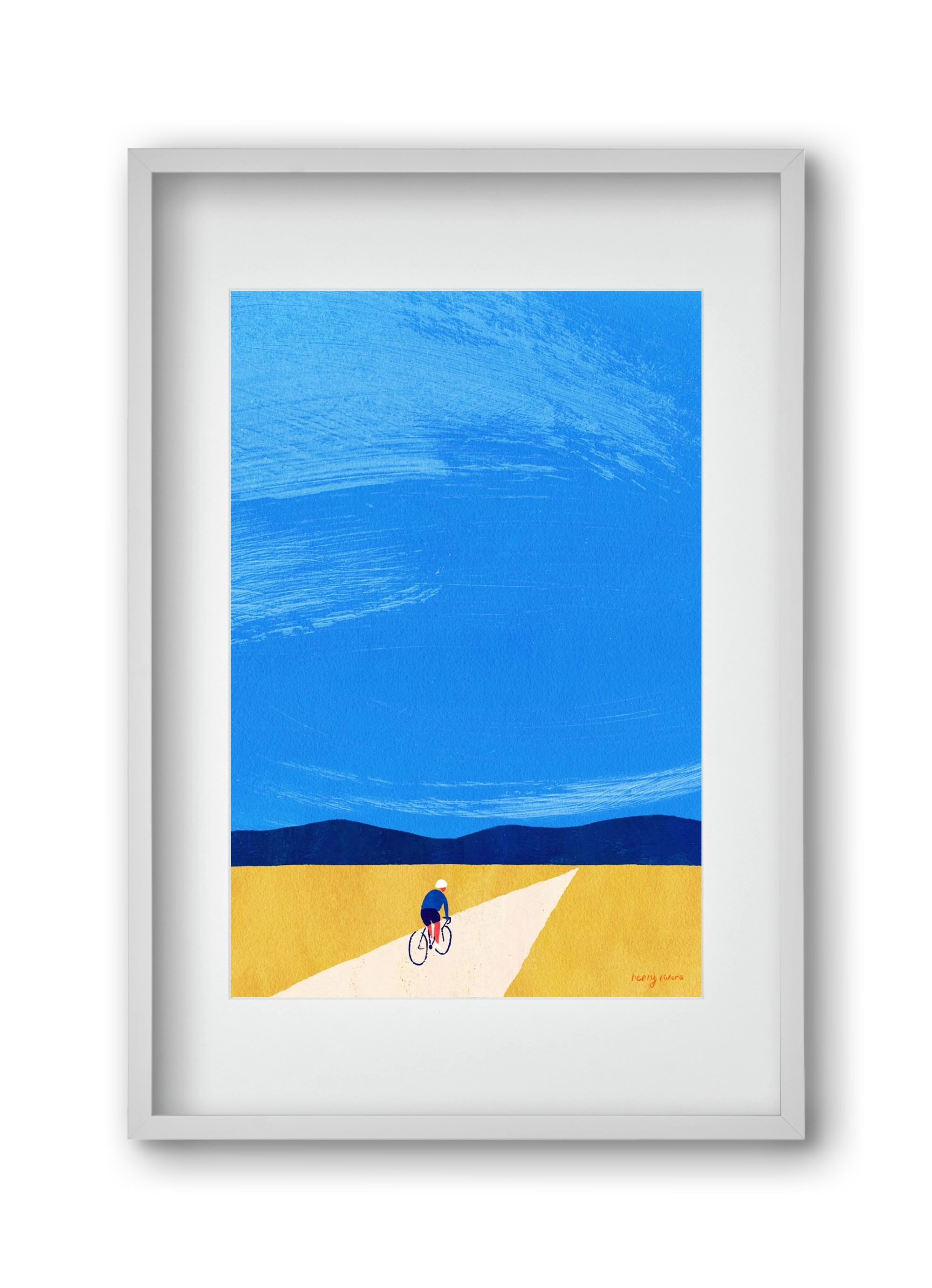 Open road, 30x45 cm (20x30 cm), Fehér keret, paszpartuval