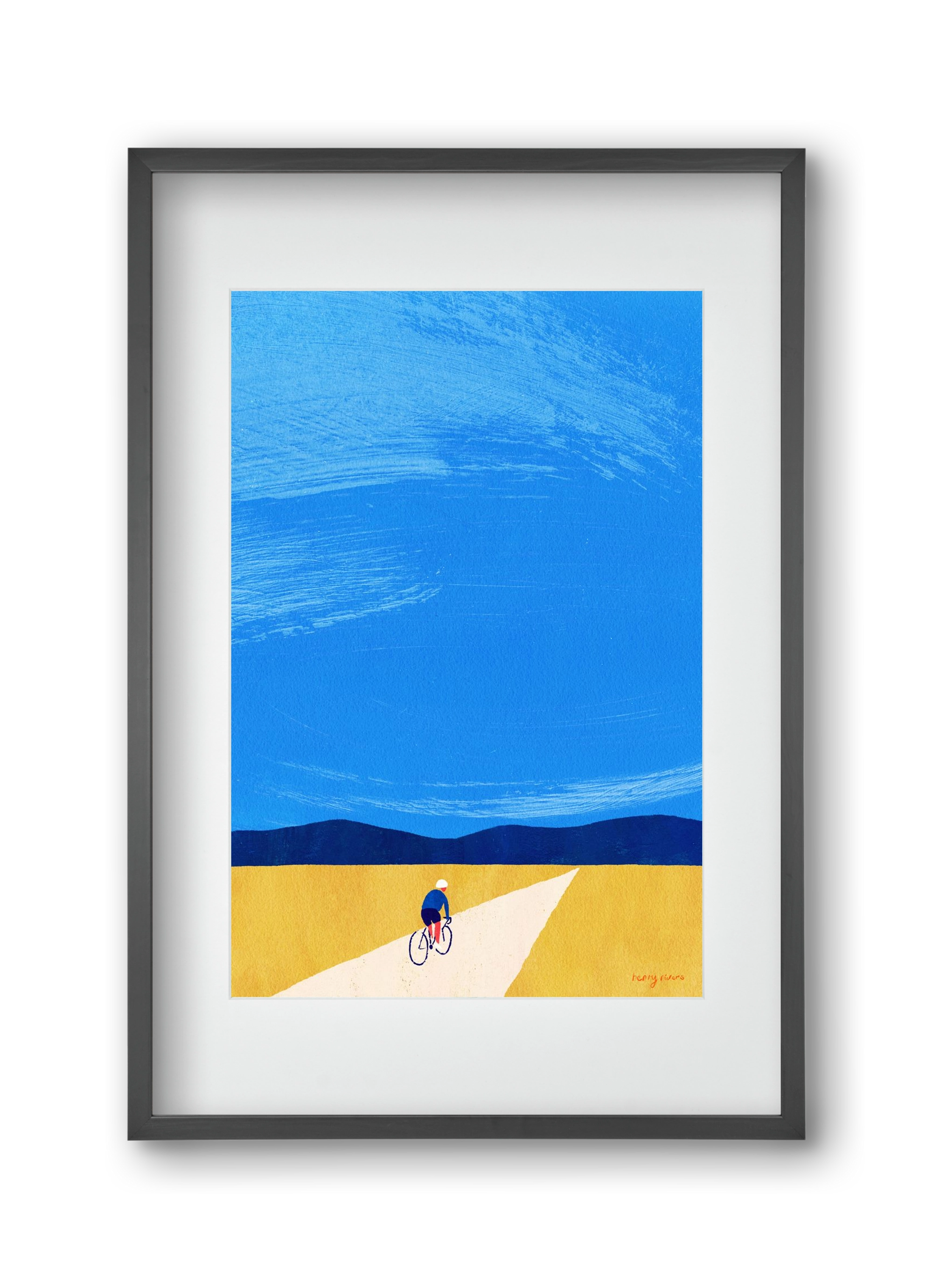 Open road, 30x45 cm (20x30 cm), Fekete keret, paszpartuval