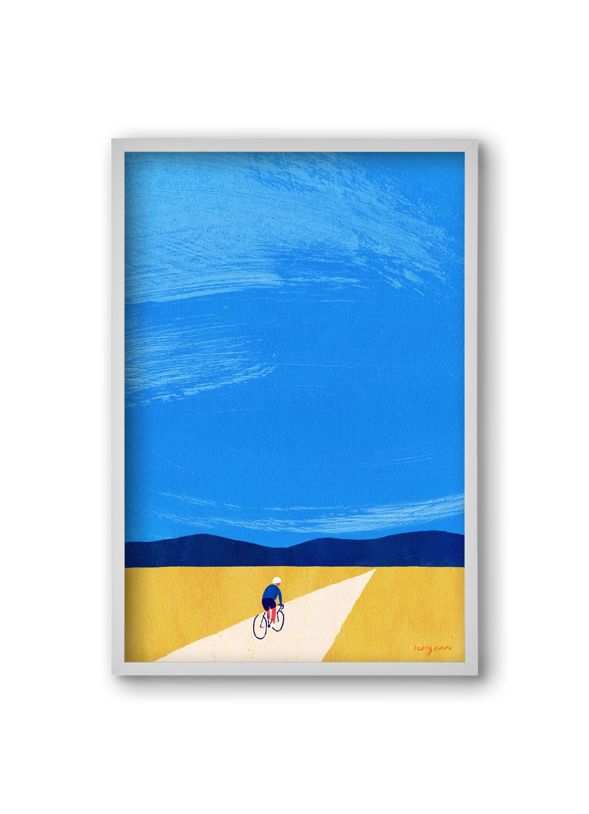 Open road, 20x30 cm (20x30 cm), Fehér keret