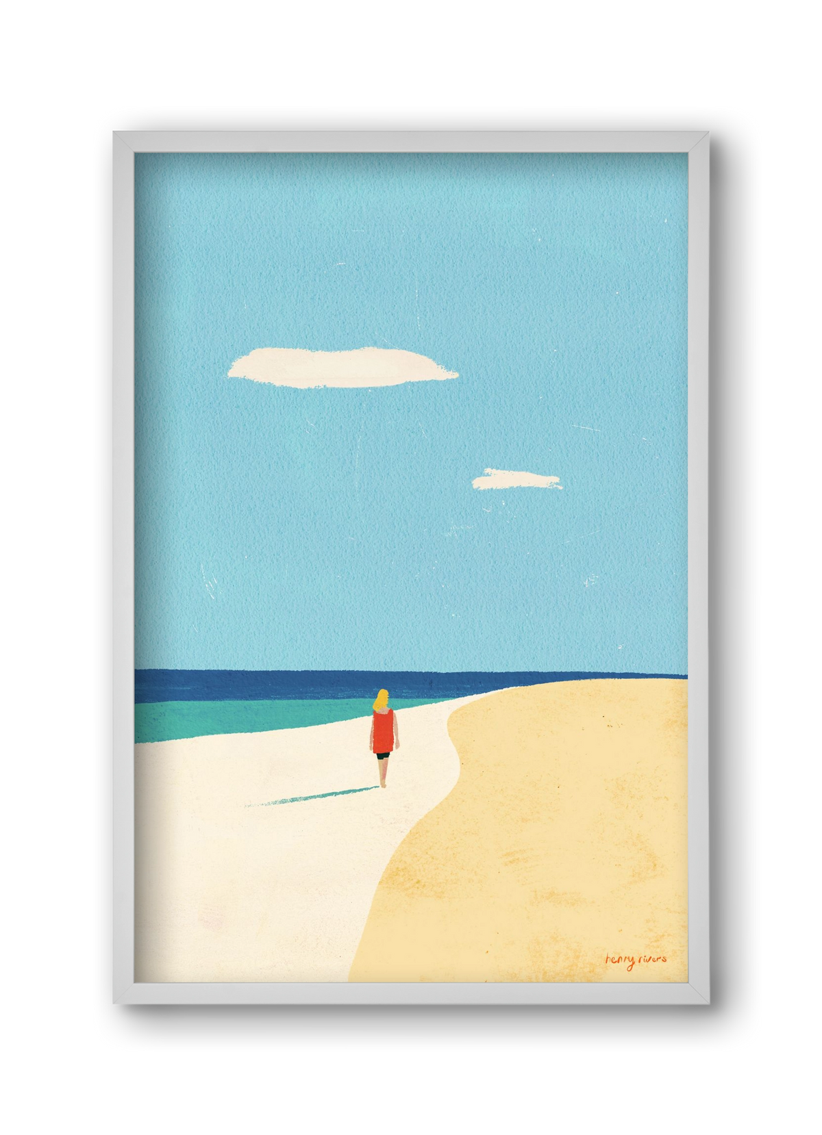 Solitude, 30x45 cm (30x45 cm), Fehér keret