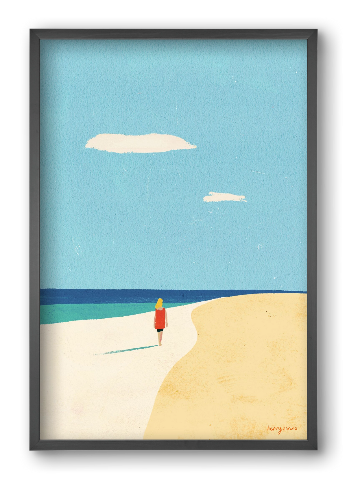 Solitude, 40x60 cm (40x60 cm), Fekete keret