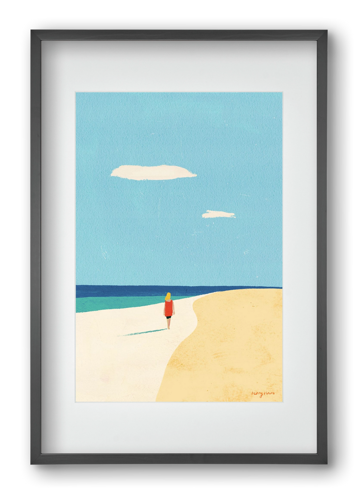 Solitude, 40x60 cm (30x45 cm), Fekete keret, paszpartuval