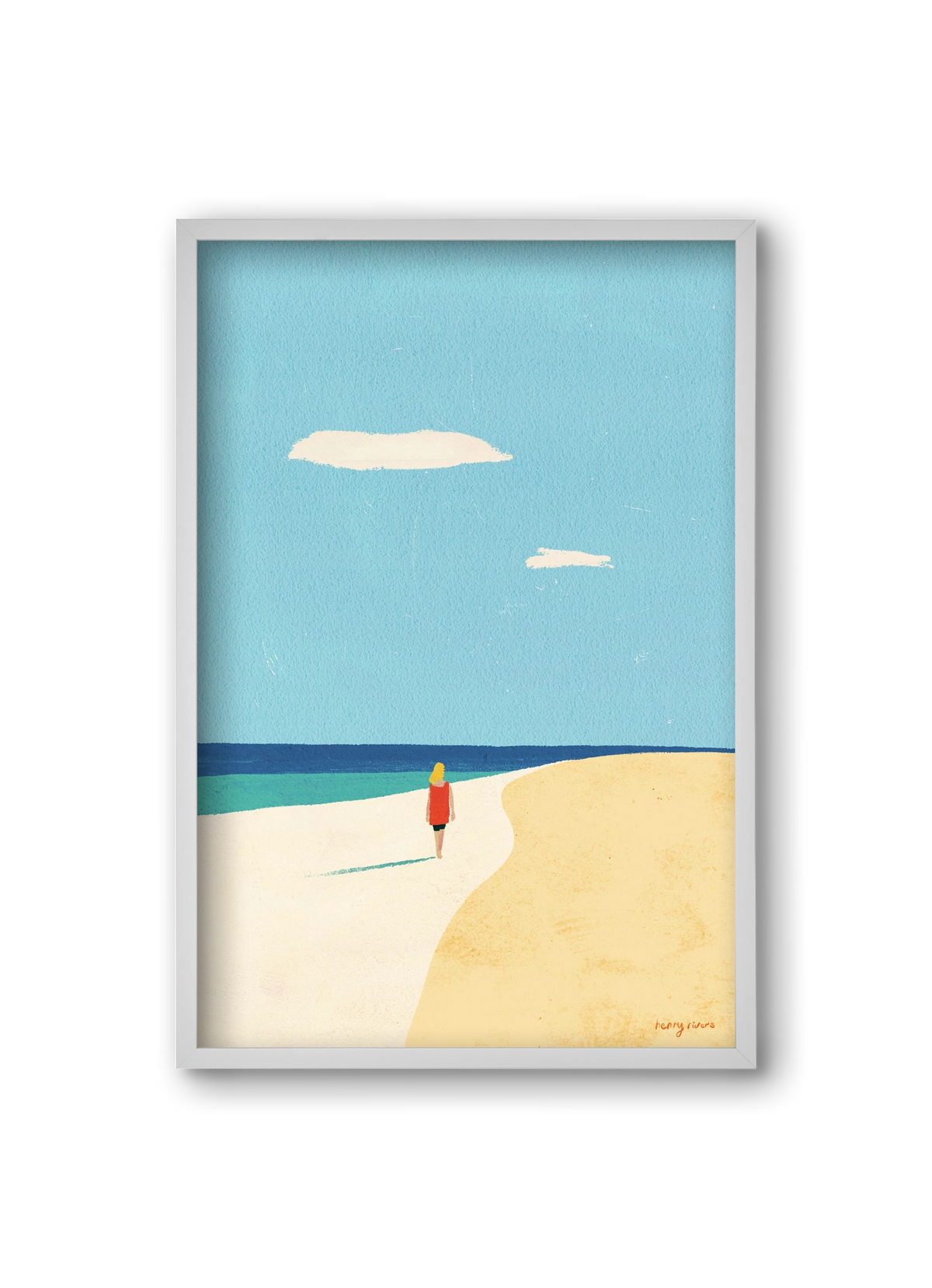 Solitude, 20x30 cm (20x30 cm), Fehér keret