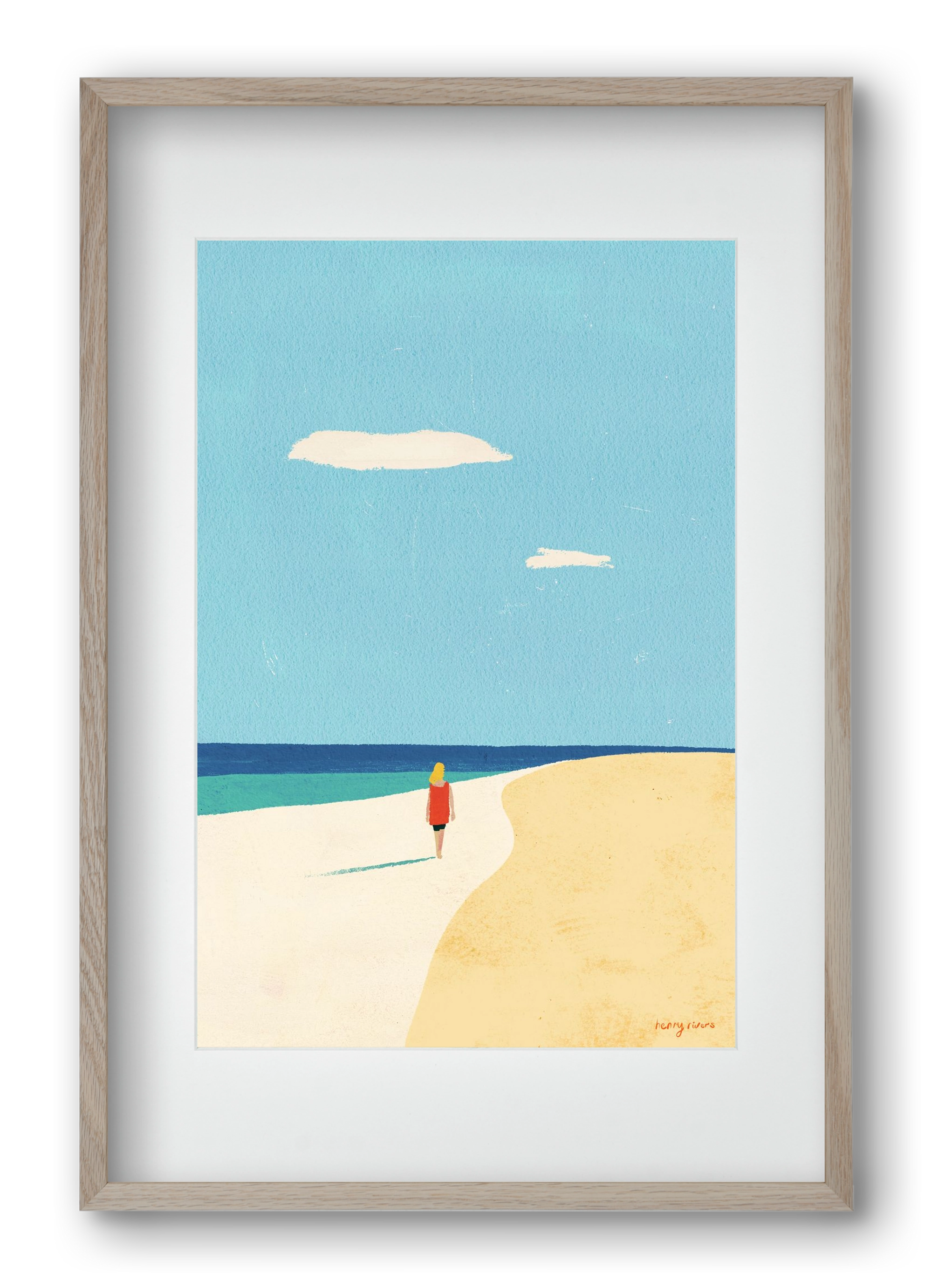 Solitude, 40x60 cm (30x45 cm), Tölgy keret, paszpartuval