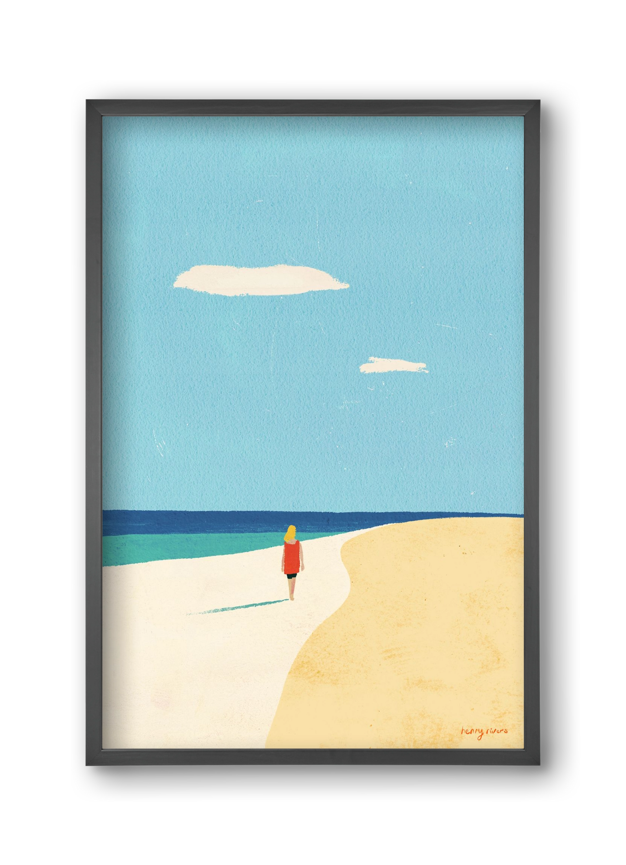 Solitude, 30x45 cm (30x45 cm), Fekete keret