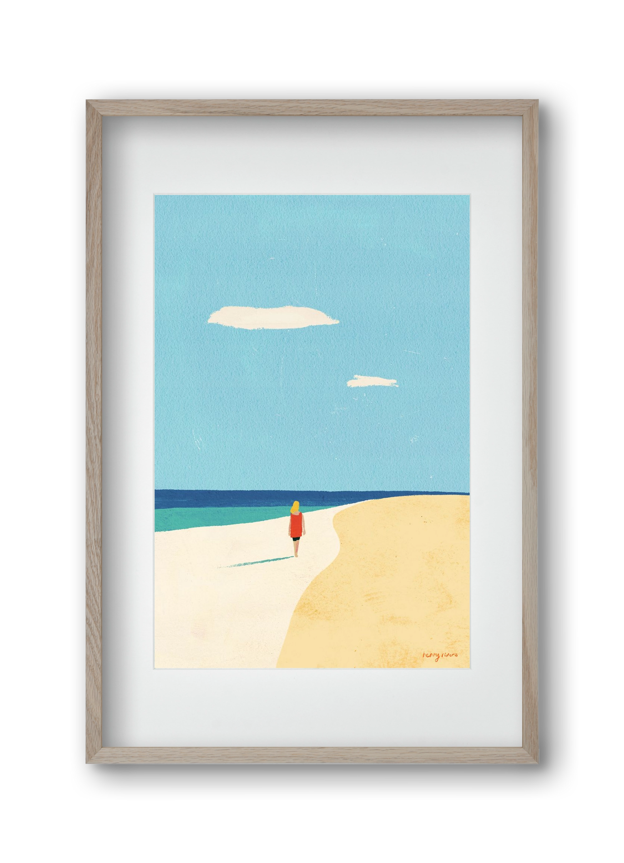 Solitude, 30x45 cm (20x30 cm), Tölgy keret, paszpartuval