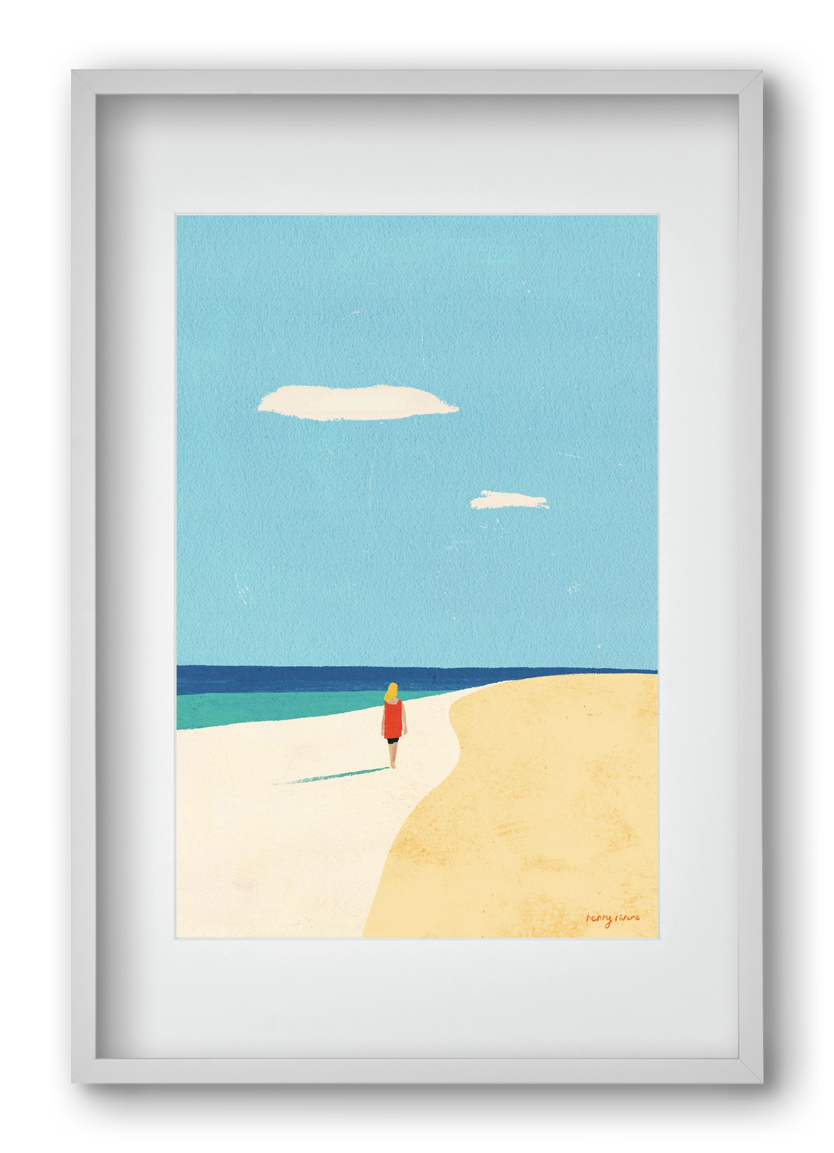 Solitude, 40x60 cm (30x45 cm), Fehér keret, paszpartuval