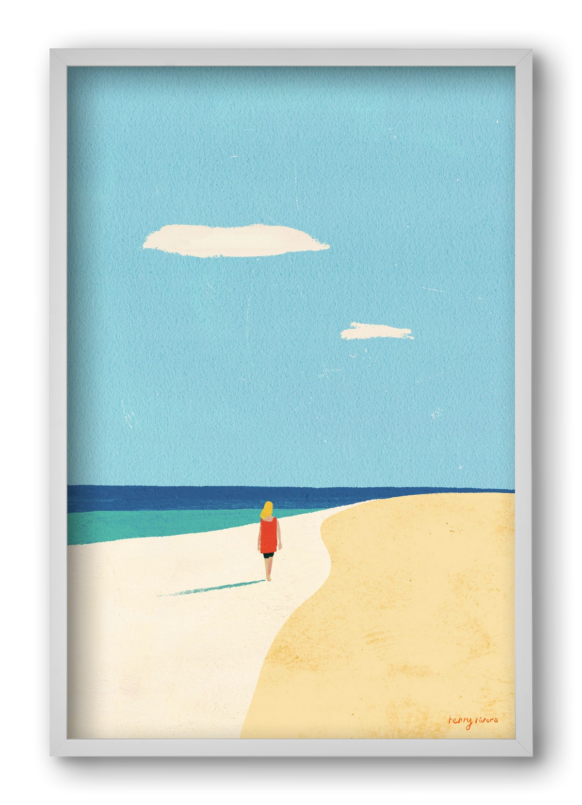 Solitude, 40x60 cm (40x60 cm), Fehér keret