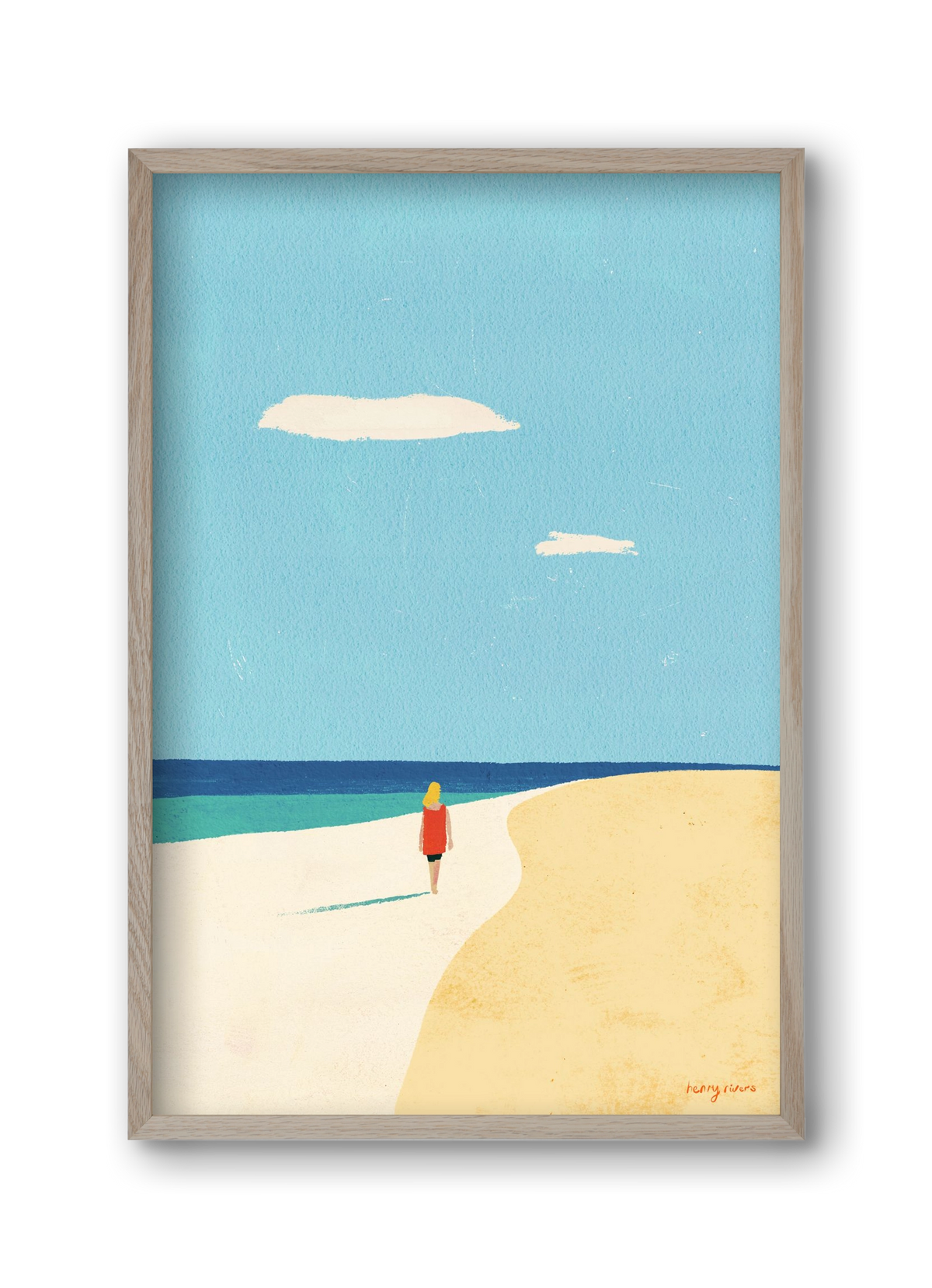 Solitude, 30x45 cm (30x45 cm), Tölgy keret