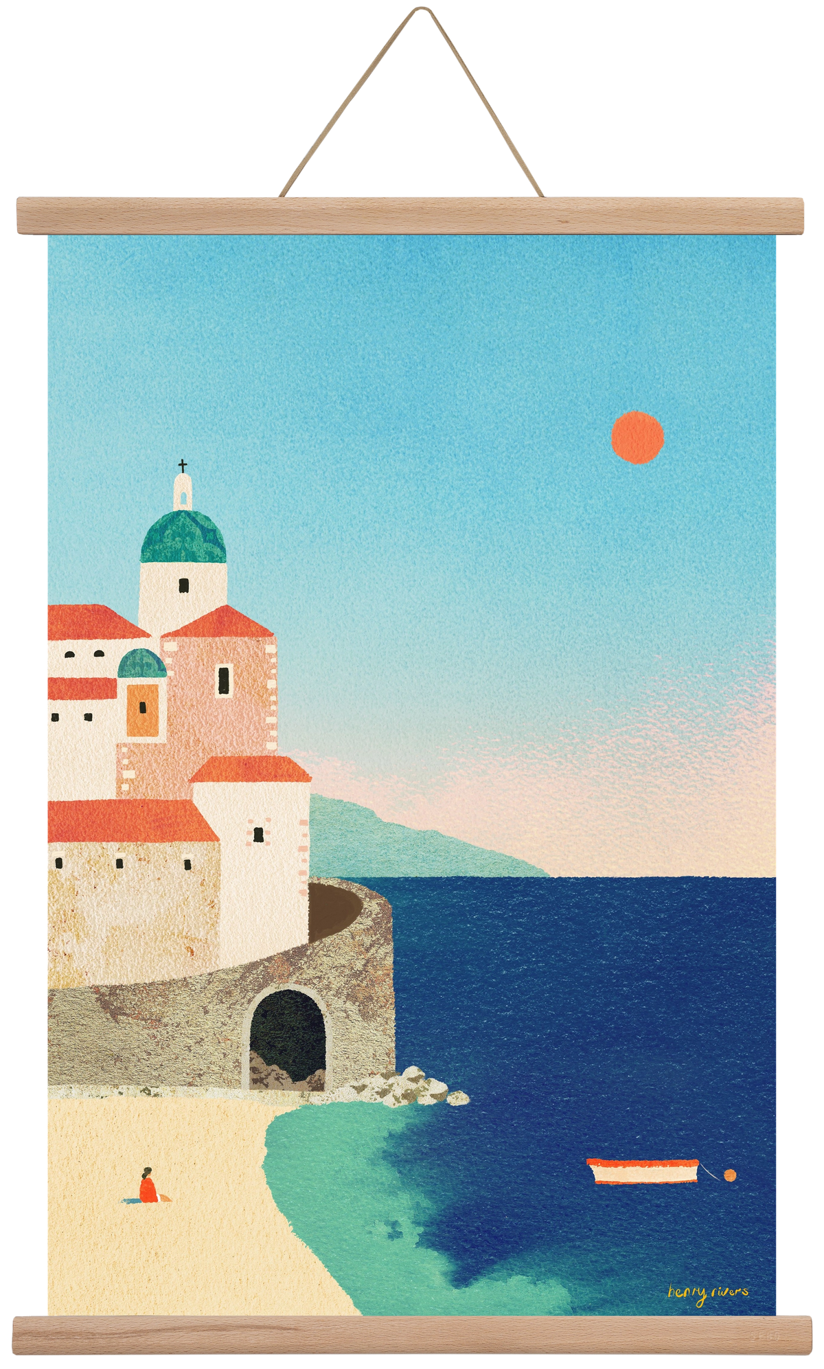 Summer in Italy, 40x60 cm (40x60 cm), Tölgy akasztó