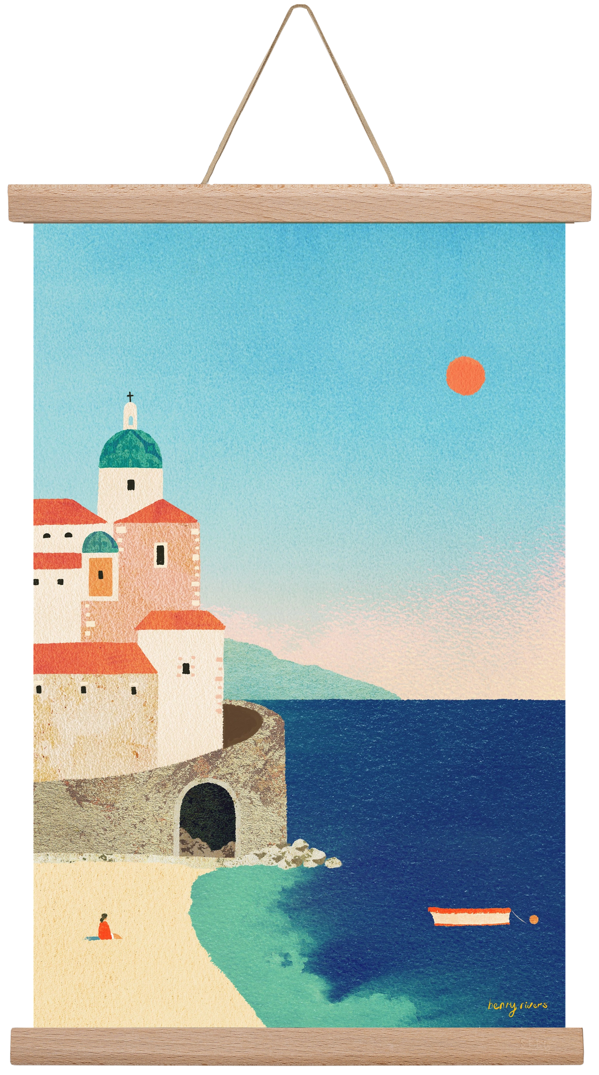 Summer in Italy, 30x45 cm (30x45 cm), Tölgy akasztó