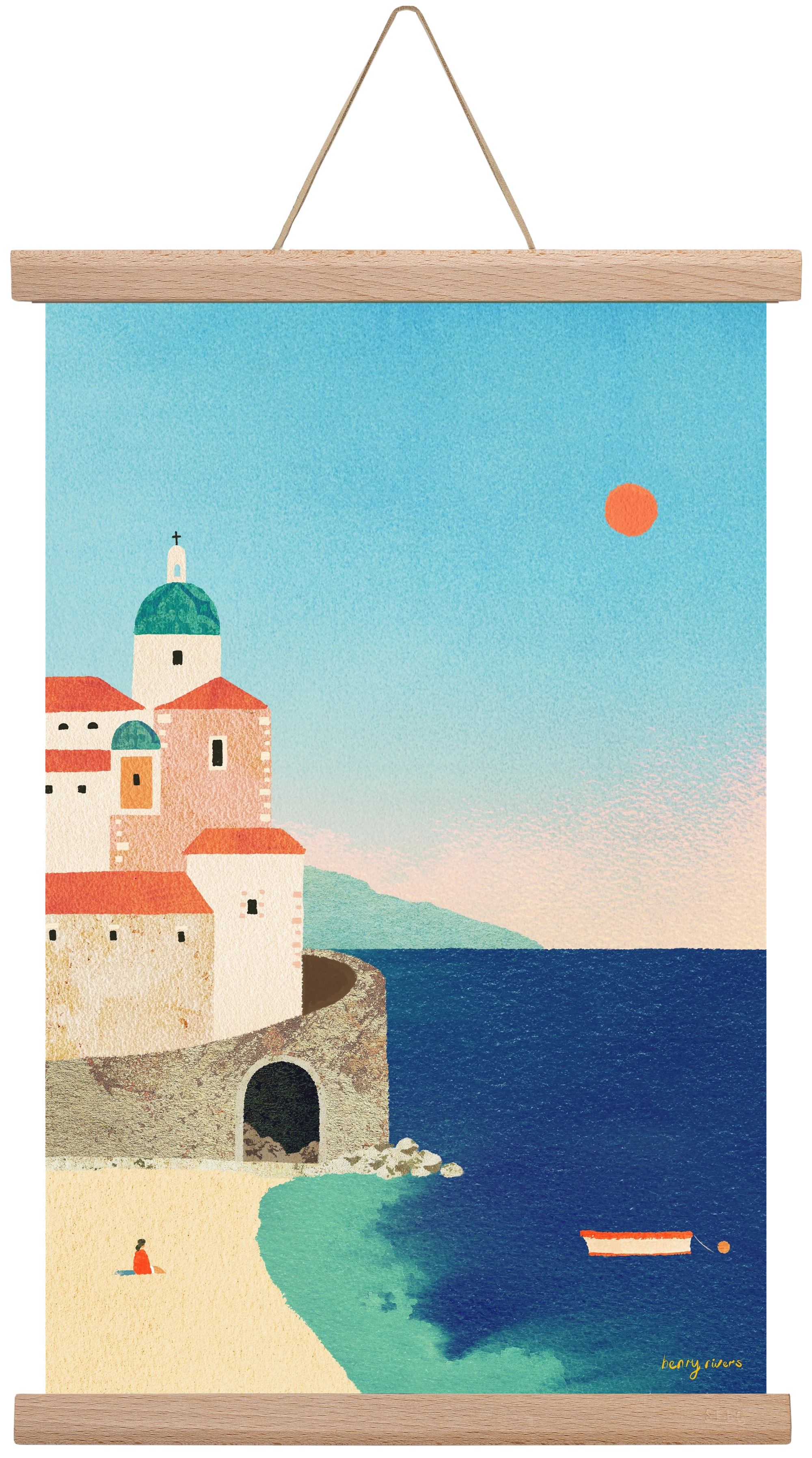 Summer in Italy, 30x45 cm (30x45 cm), Tölgy akasztó