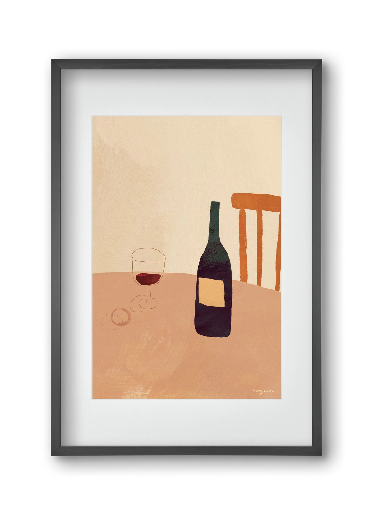 Summer wine, 30x45 cm (20x30 cm), Fekete keret, paszpartuval