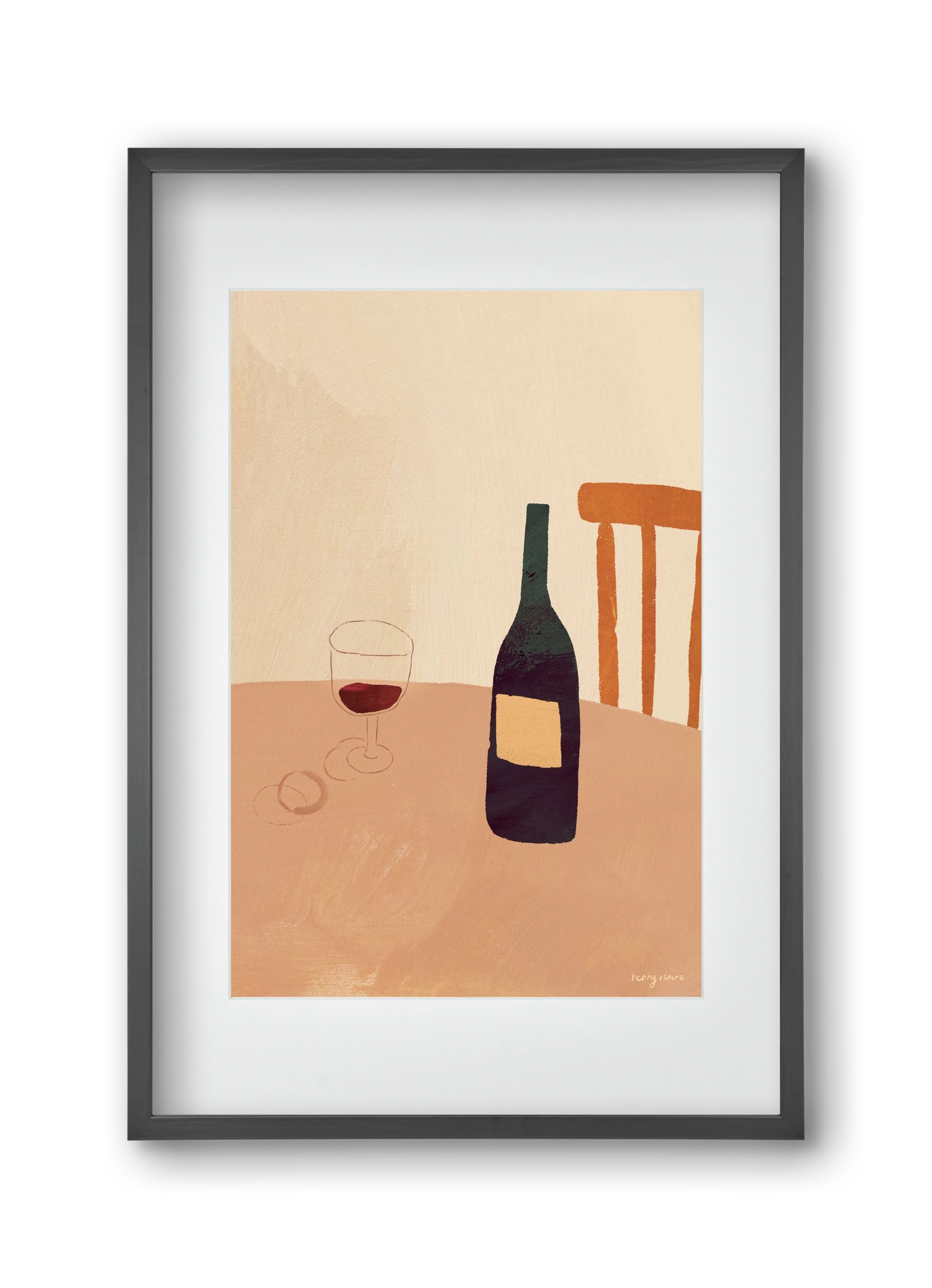 Summer wine, 30x45 cm (20x30 cm), Fekete keret, paszpartuval