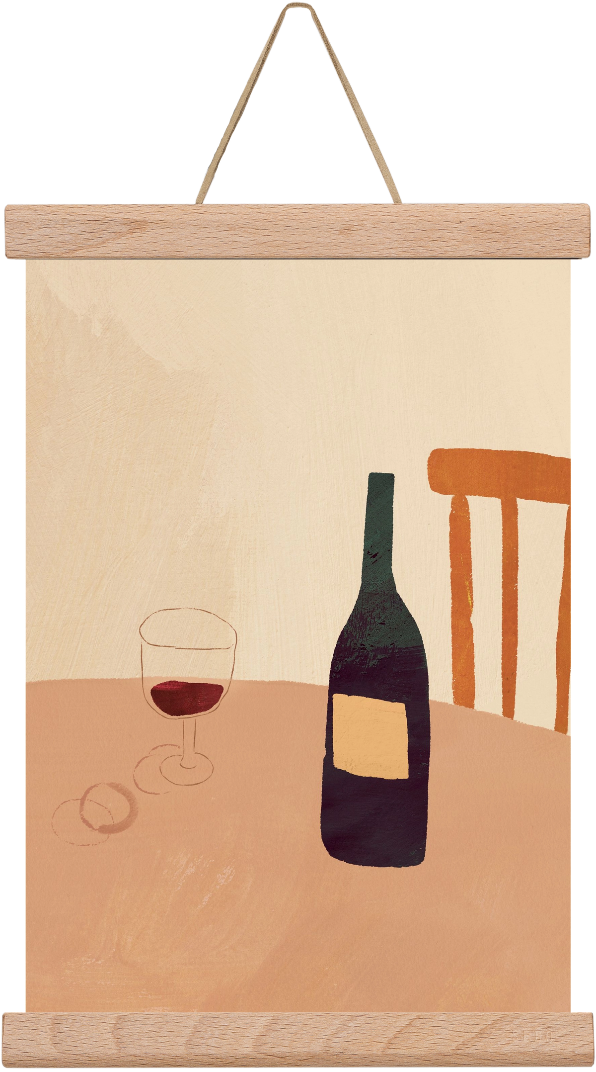 Summer wine, 20x30 cm (20x30 cm), Tölgy akasztó